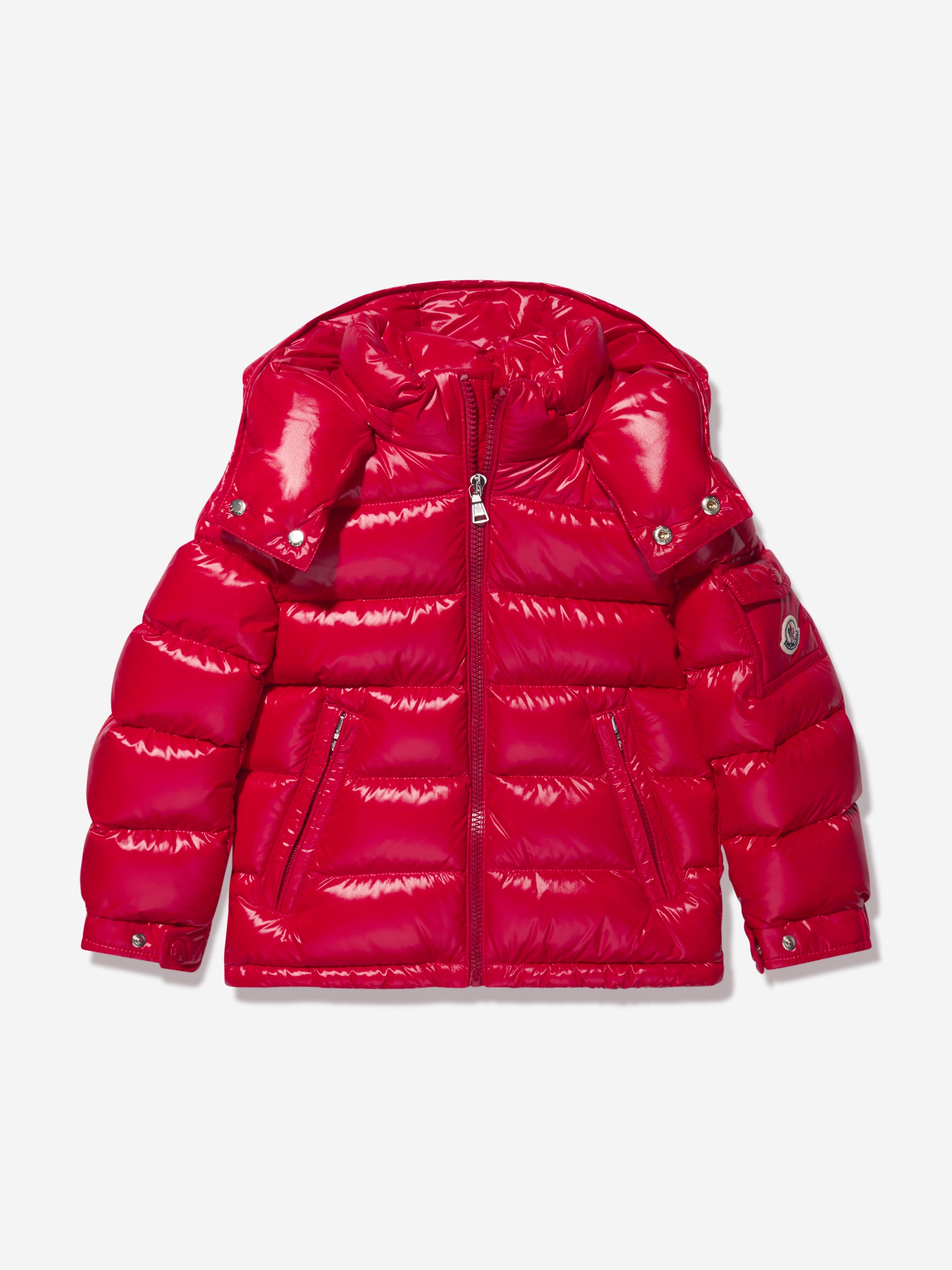 Moncler Enfant Boys Down Padded New Maya Jacket in Red