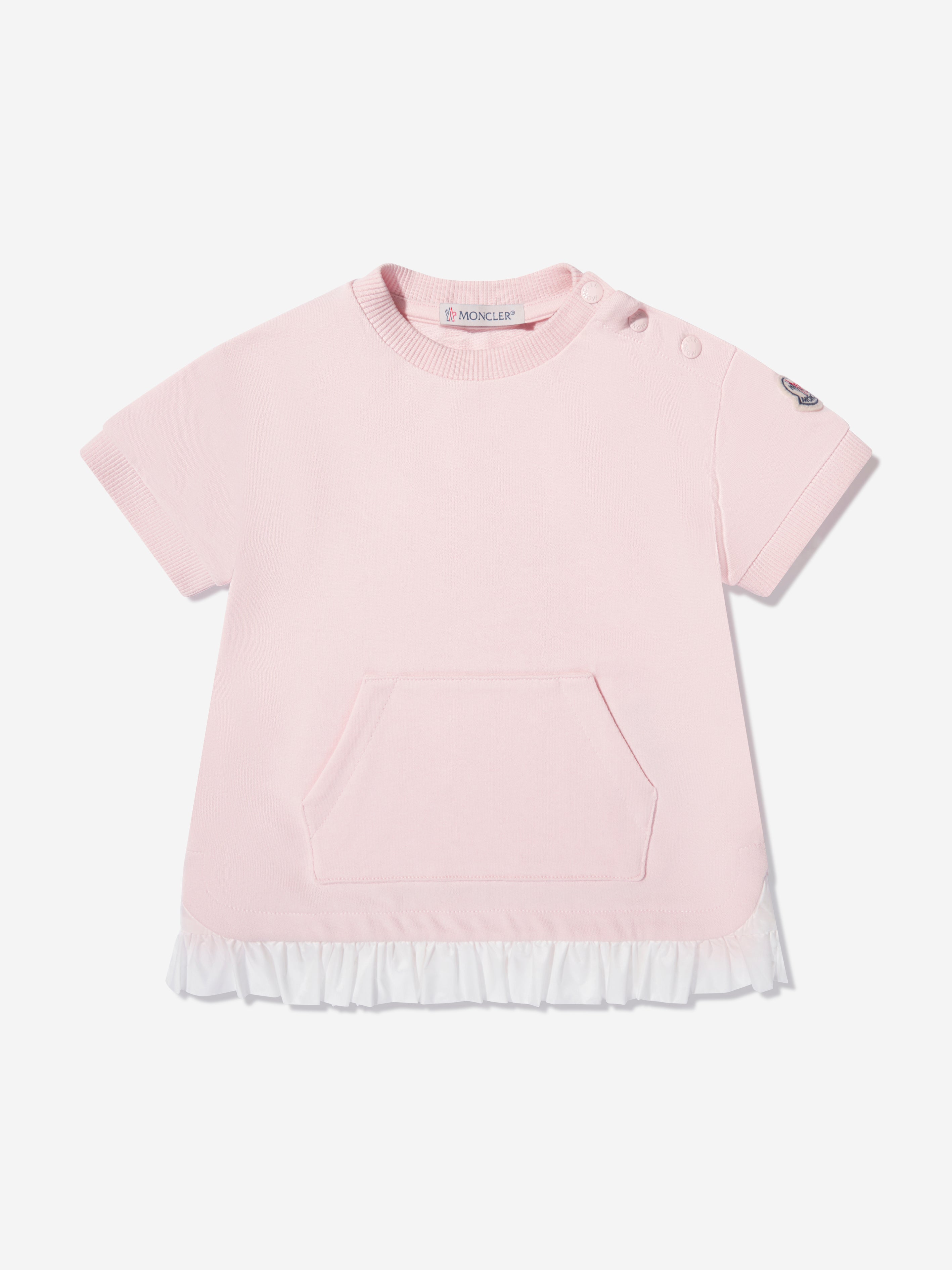 Moncler Enfant Baby Girls T Shirt Dress in Pink Childsplay Clothing