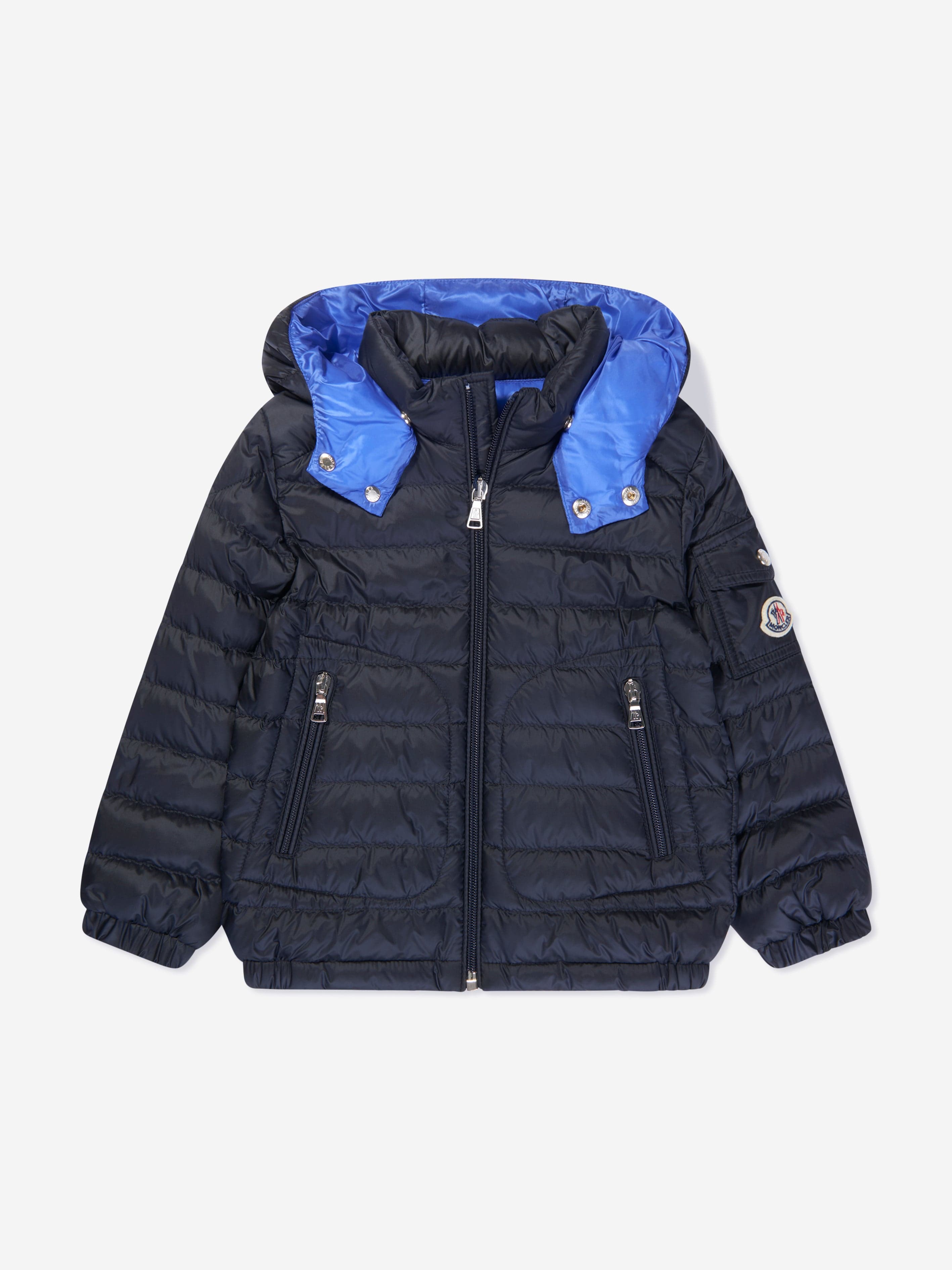 Moncler Enfant Boys Down Padded Lauros Jacket in Navy | Childsplay