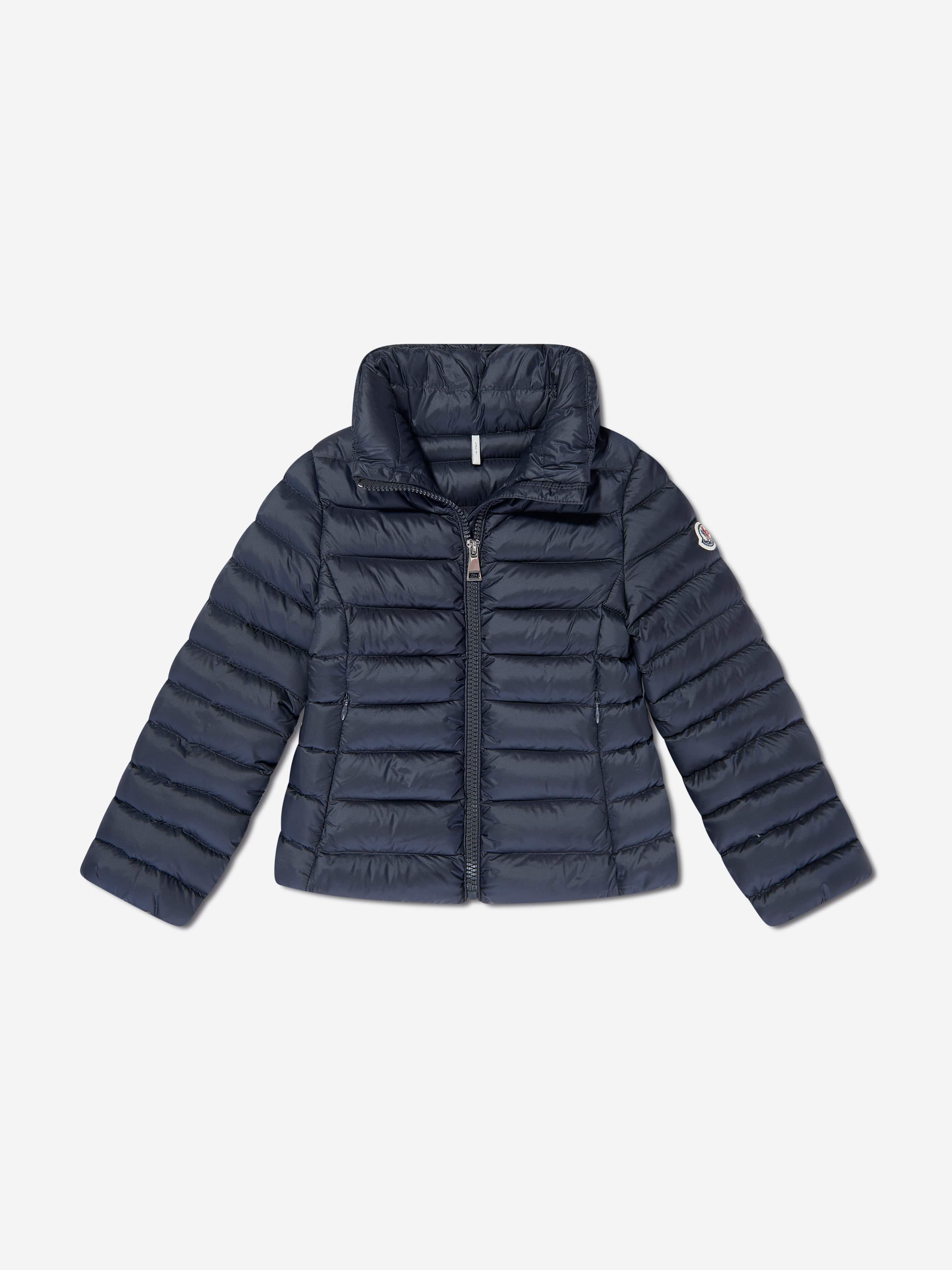 Moncler Enfant Girls Down Padded Ige Jacket in Navy Childsplay