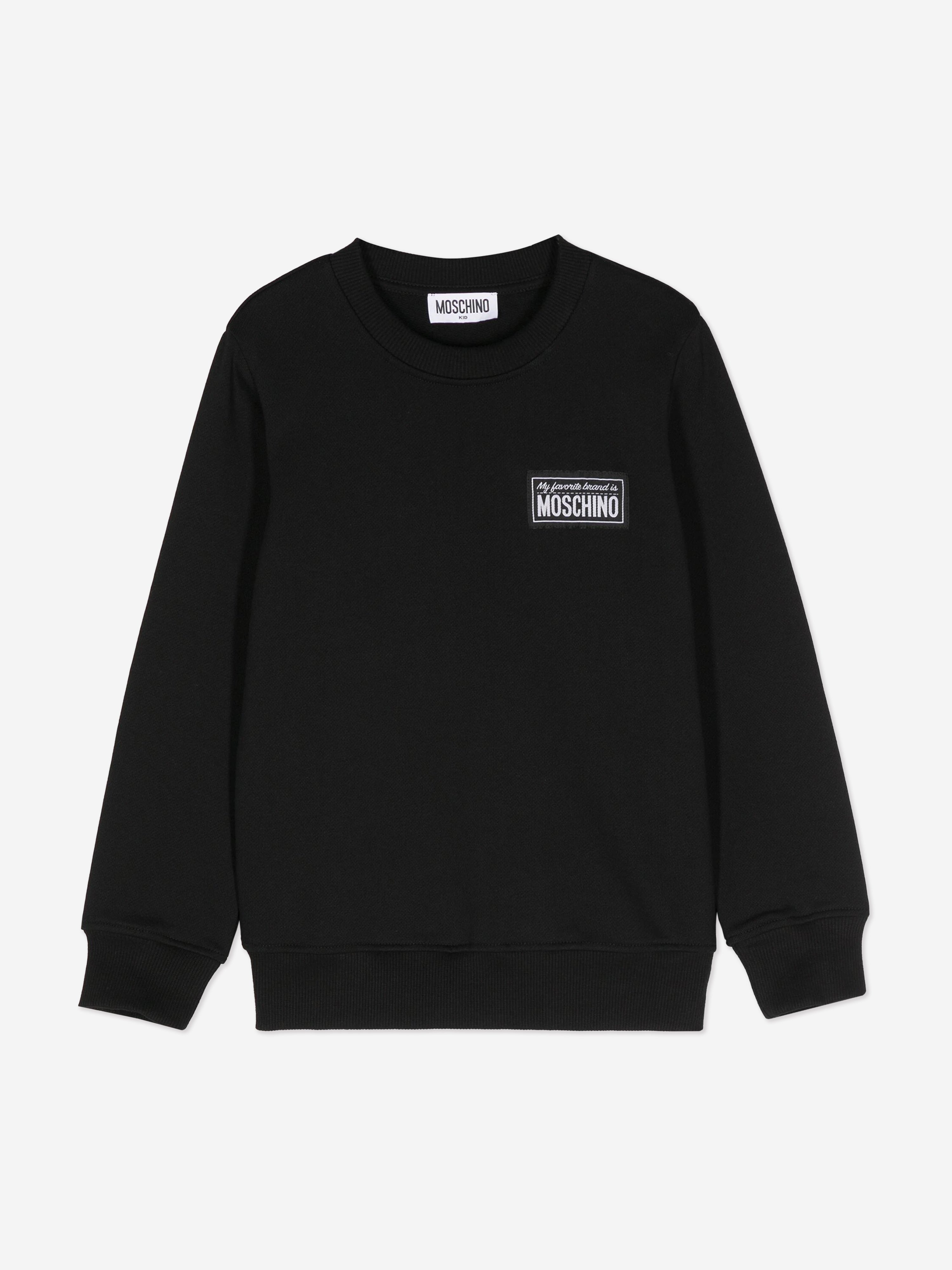 Black logo sweatshirt hotsell