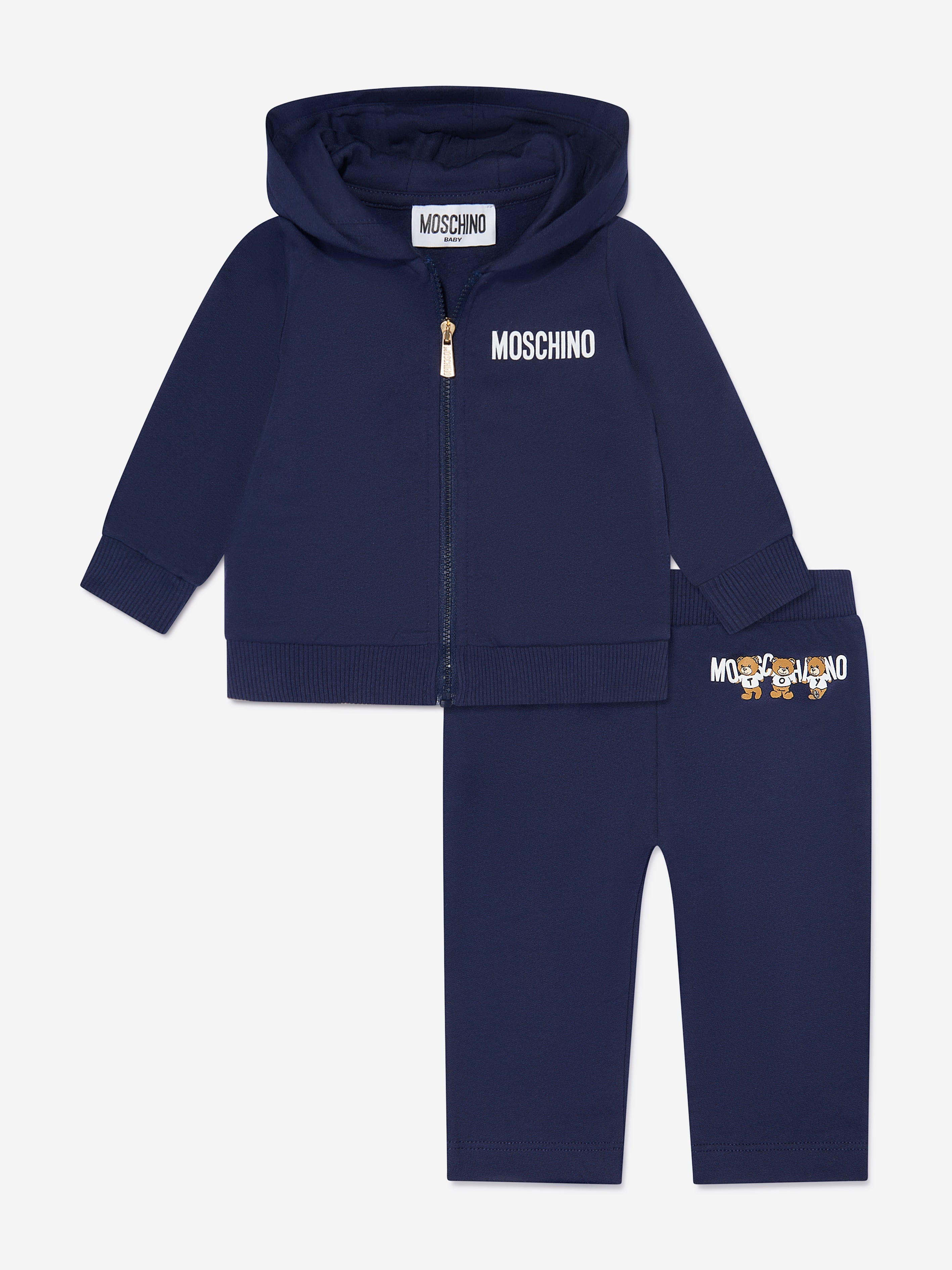Moschino Baby Bear Logo Tracksuit in Navy Childsplay Clothing