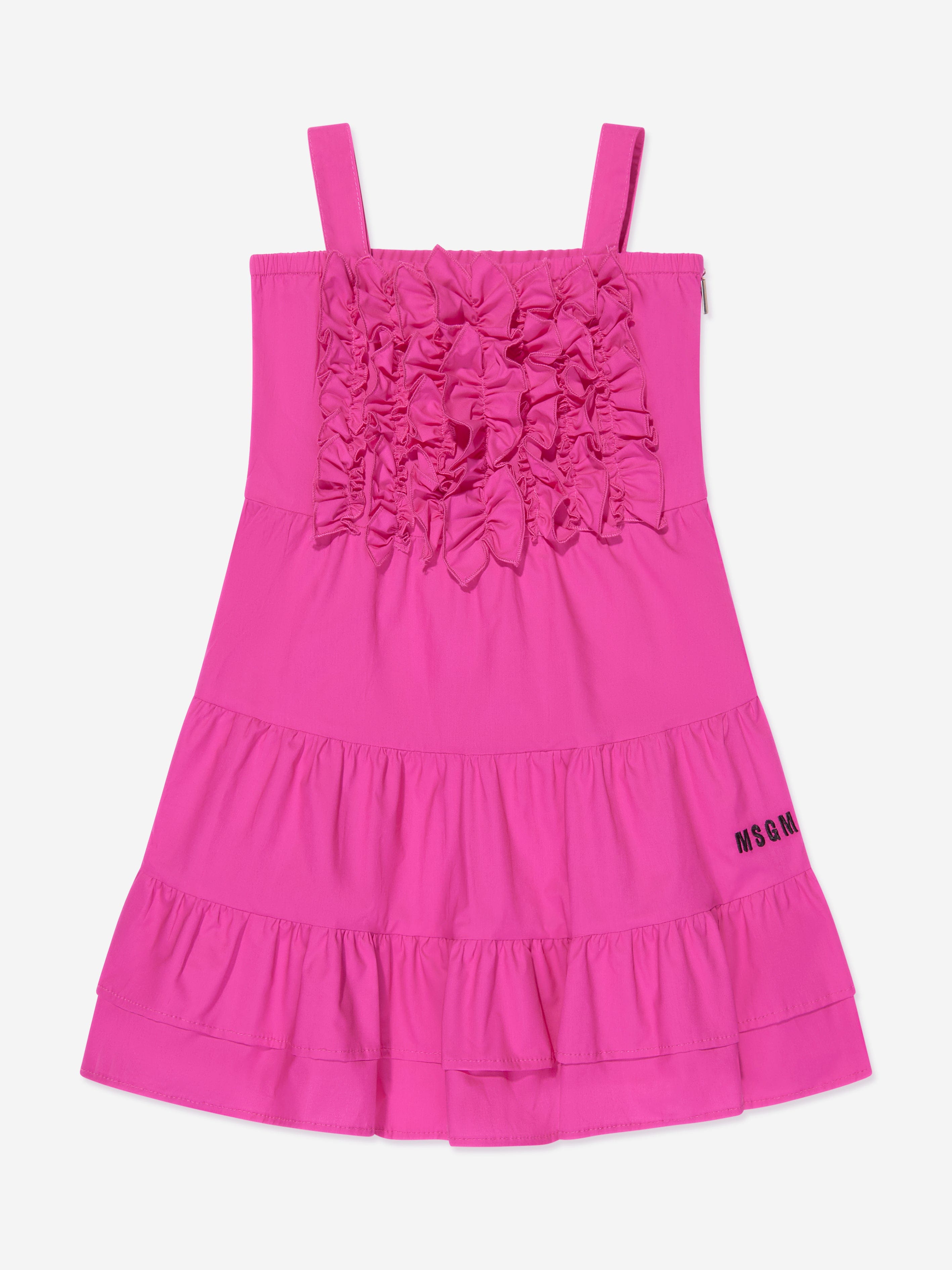 Girls Ruffle Dress in Pink Childsplay Clothing