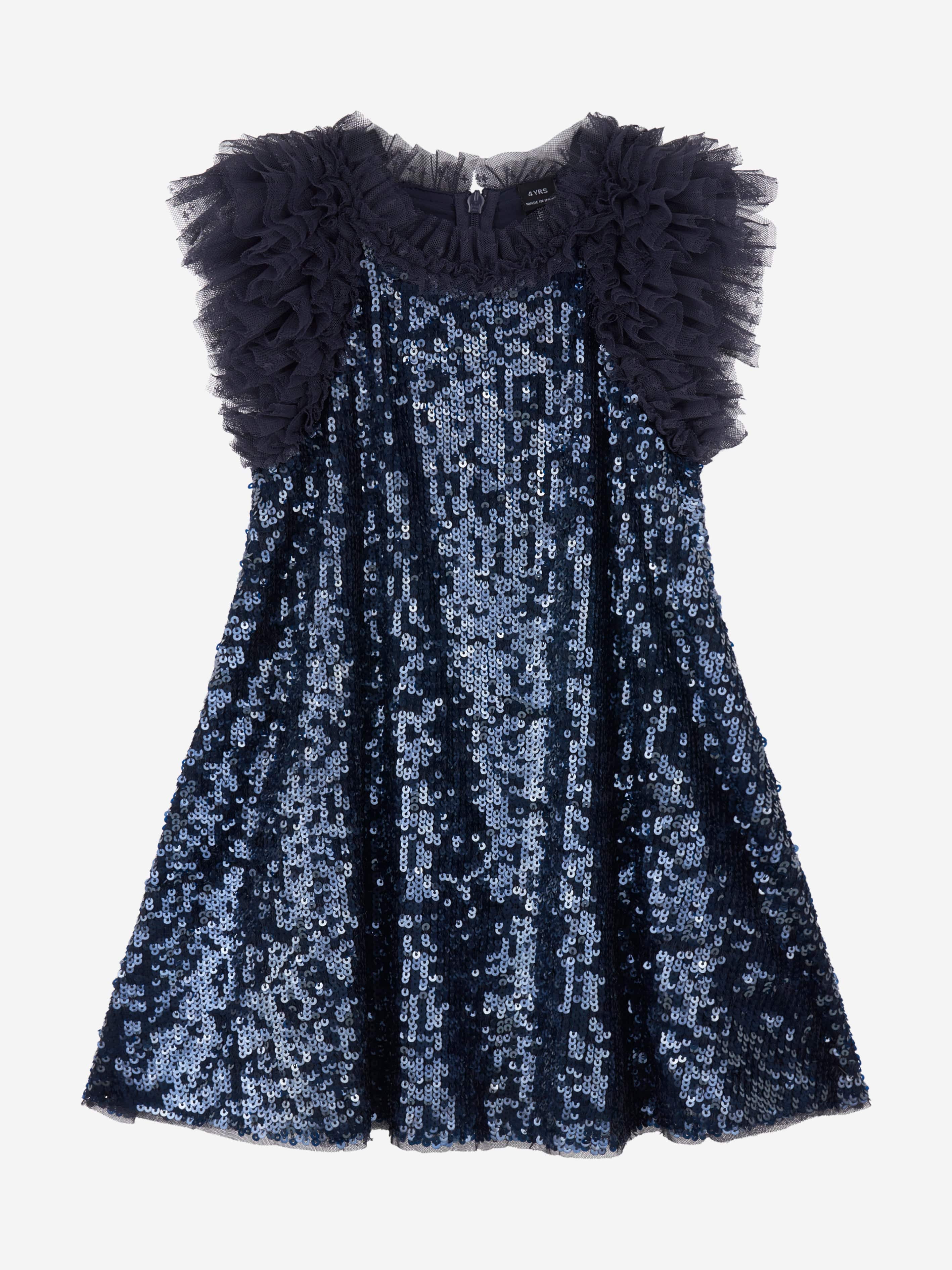 Needle Thread Girls Stephanie Dress in Navy Childsplay Clothing