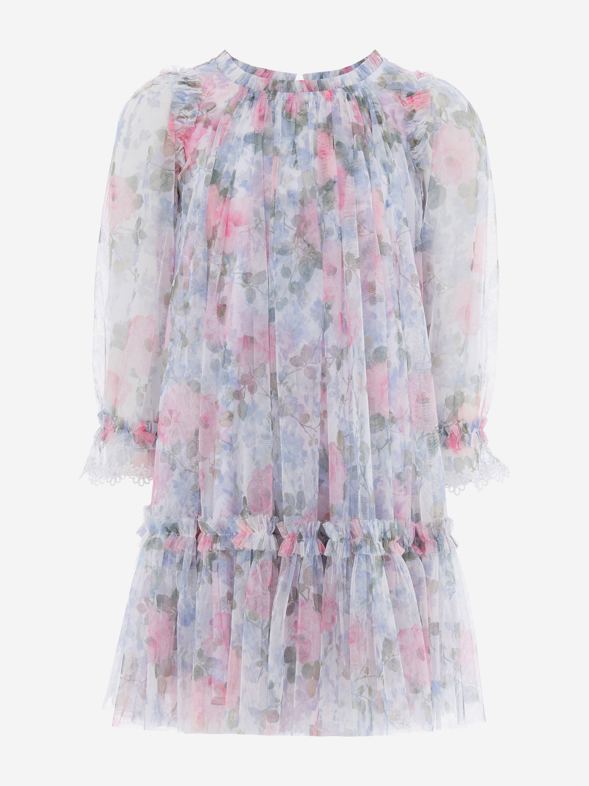 Needle & Thread Girls Camille's Garden Long Sleeve Dress in Purple ...