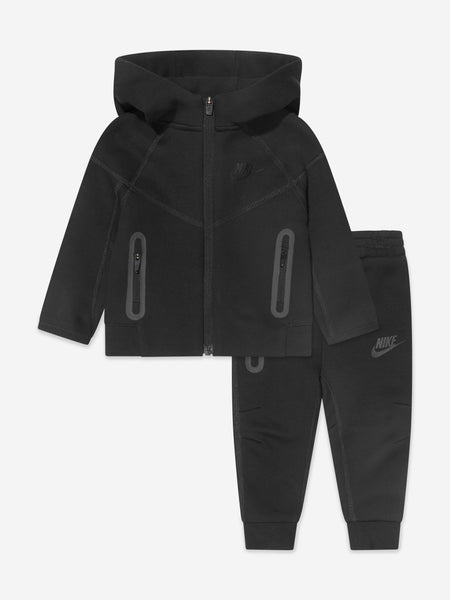 Nike Boys Tech Fleece Hooded Tracksuit in Black Childsplay Clothing