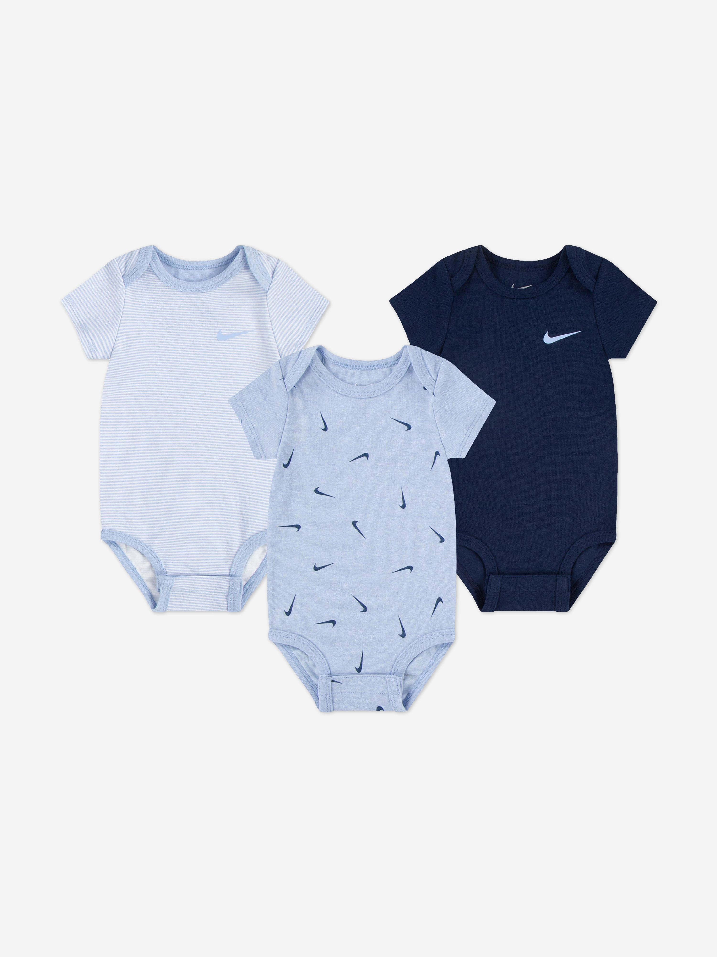 Nike Nike Baby Mix and Match Pack Bodysuit Set in Blue
