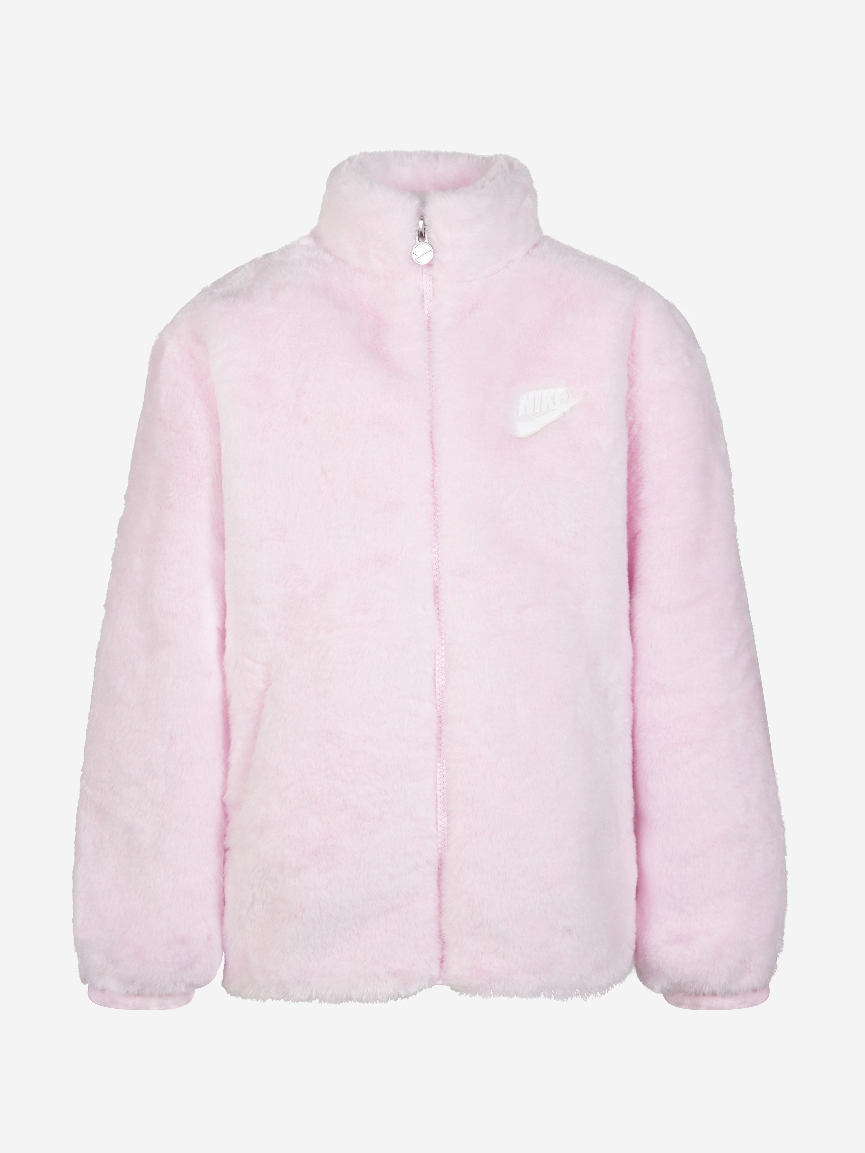 Nike Nike Girls Faux Fur Jacket in Pink Childsplay Clothing
