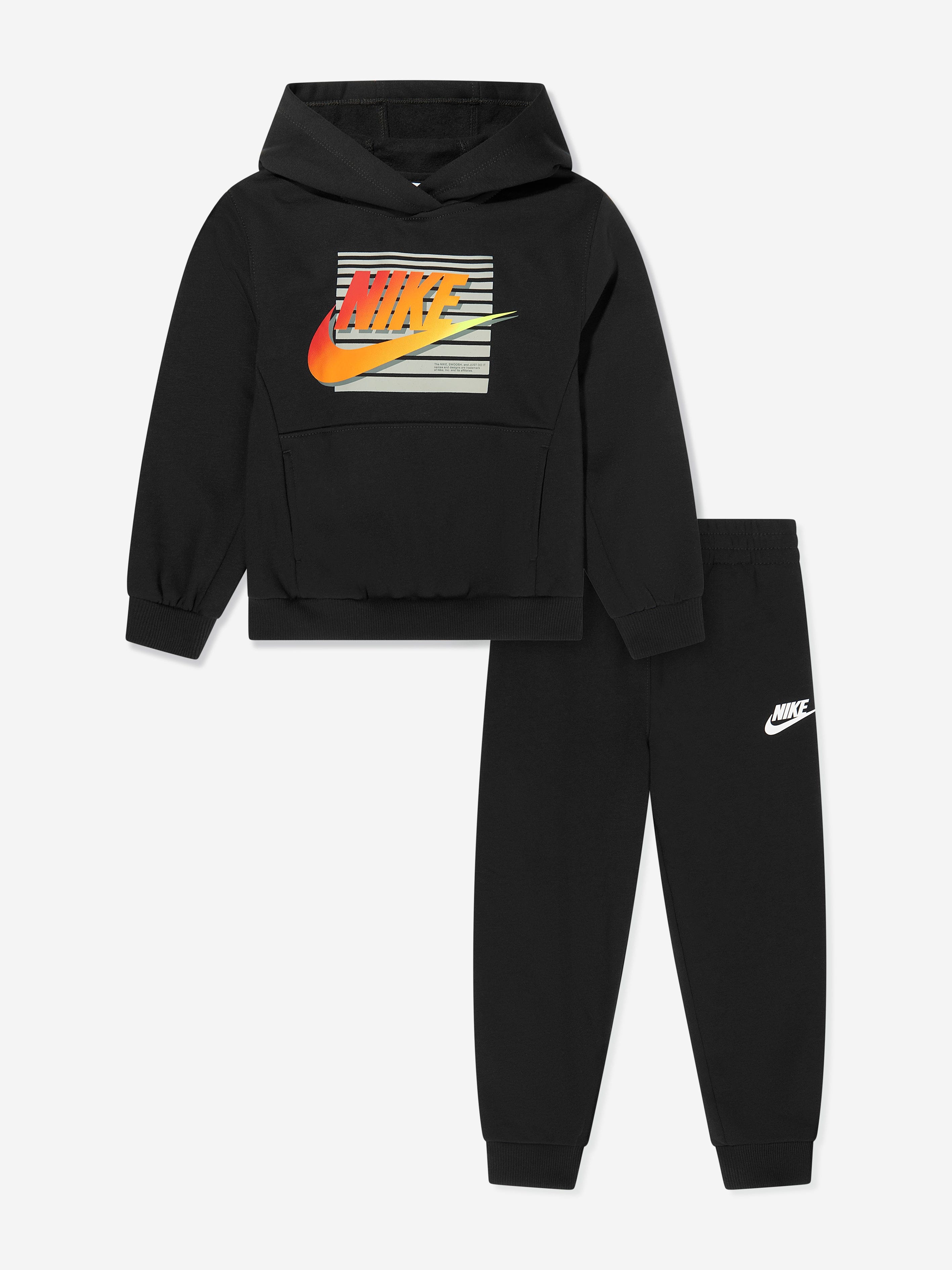 Nike Boys NSW Gradient Futura Tracksuit in Black Childsplay Clothing
