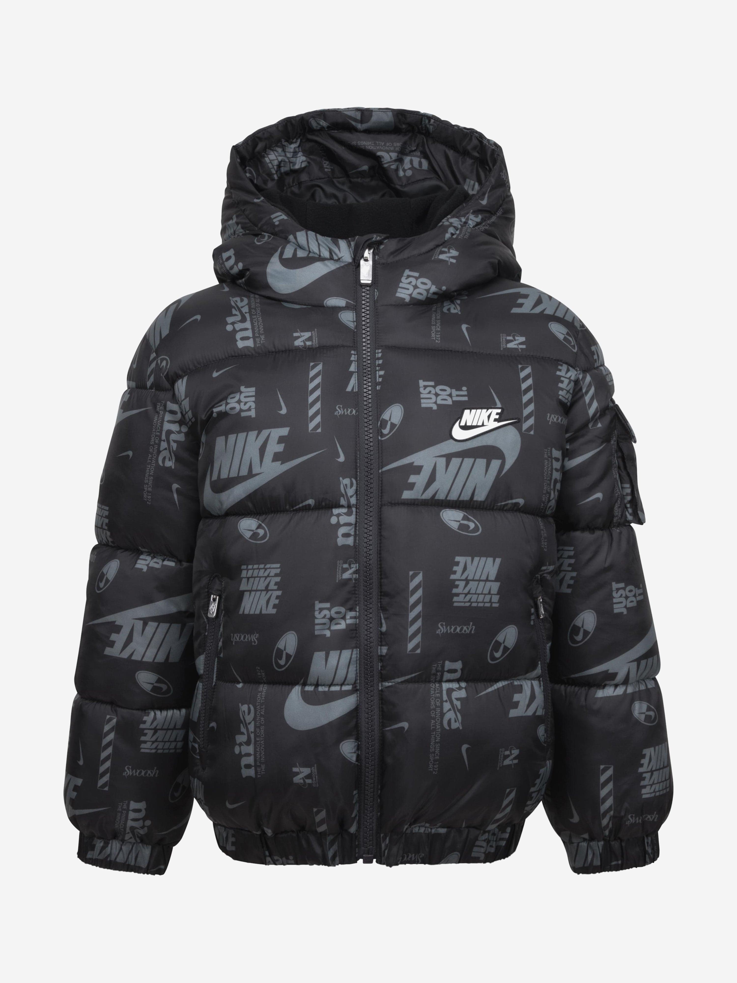 Nike Nike Boys DNA Logo Puffer Jacket in Black Childsplay Clothing
