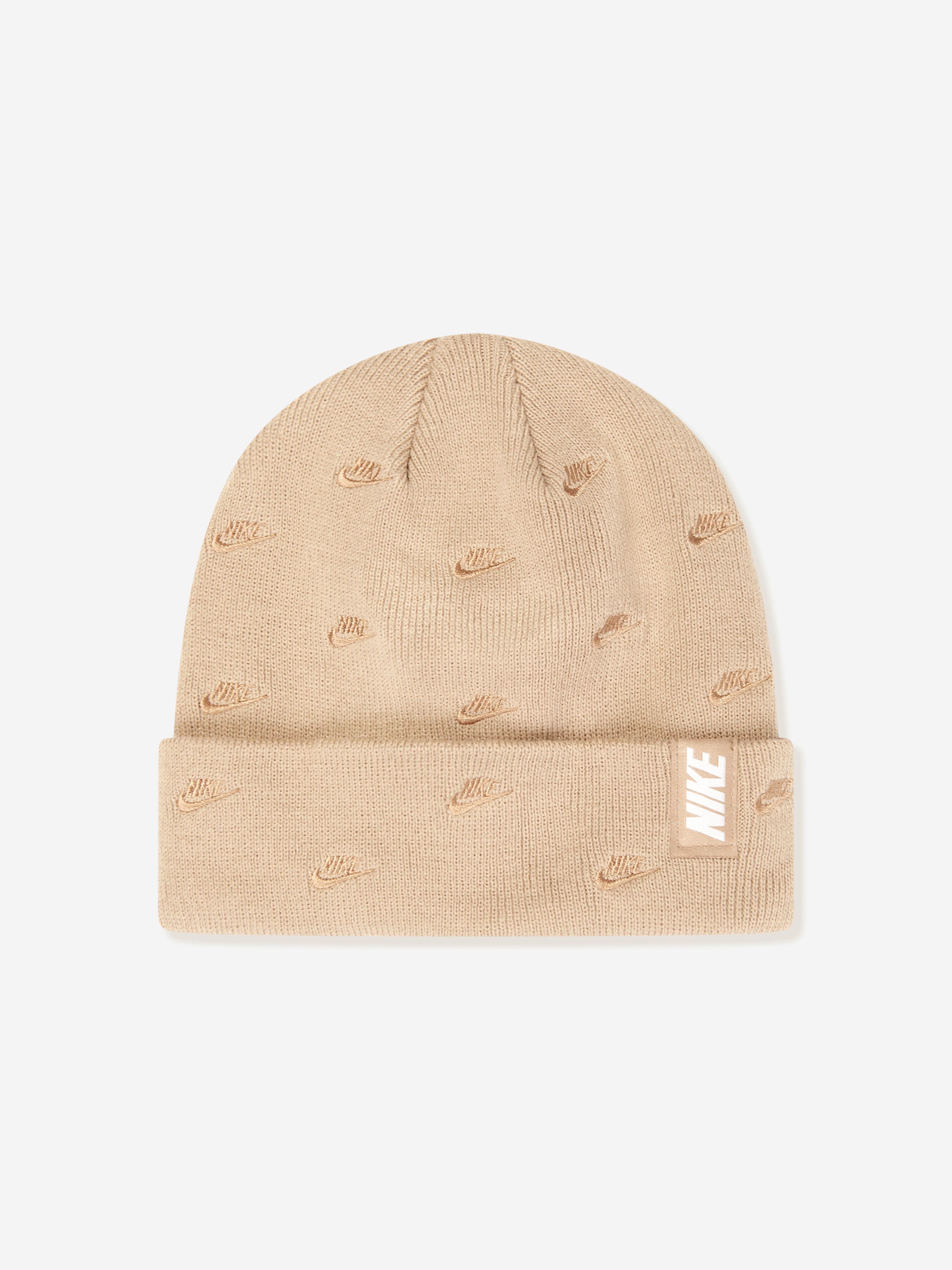 nike beige beanie