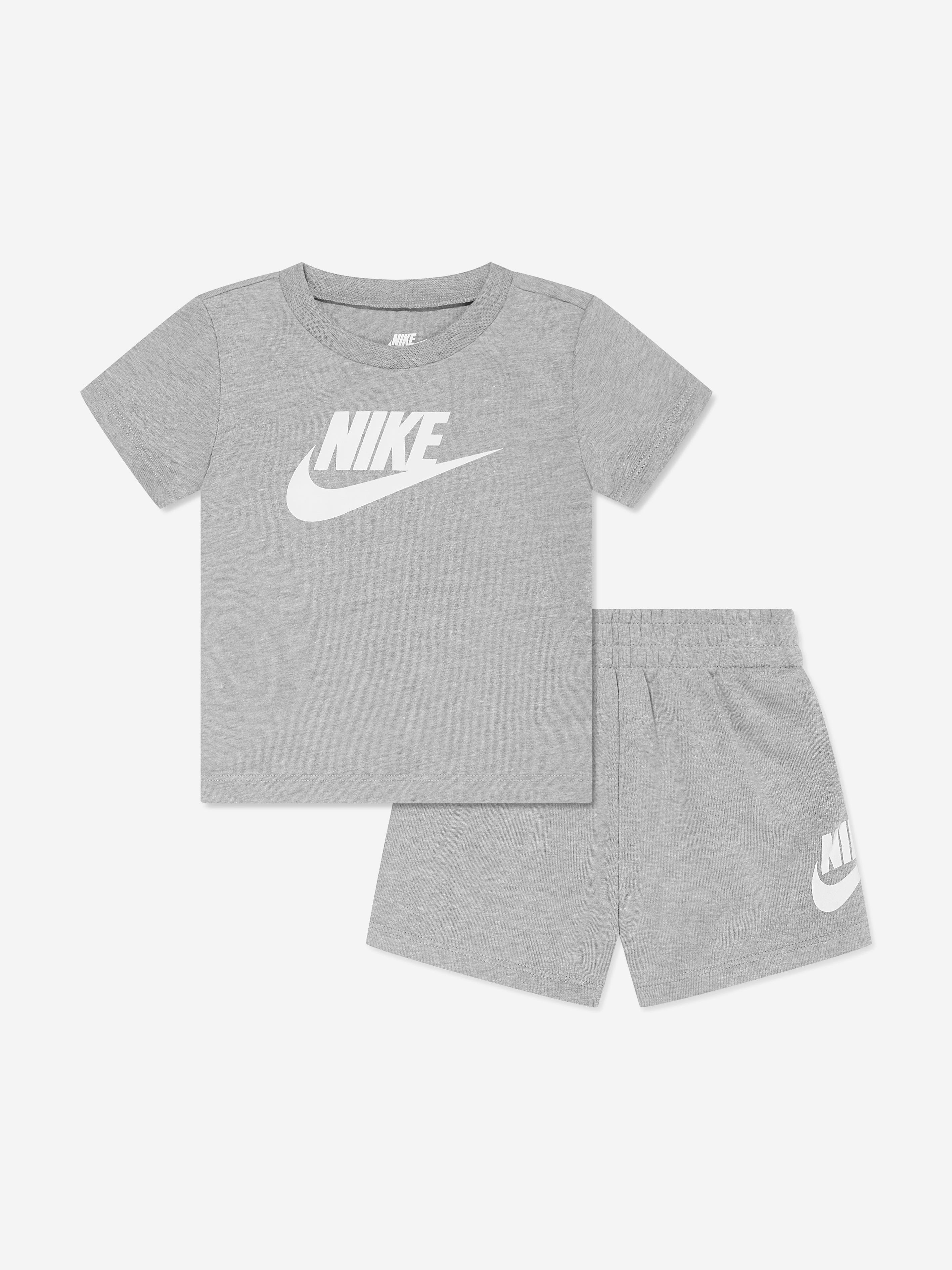 Nike Nike Boys Club T-Shirt And Shorts Set in Grey Childsplay
