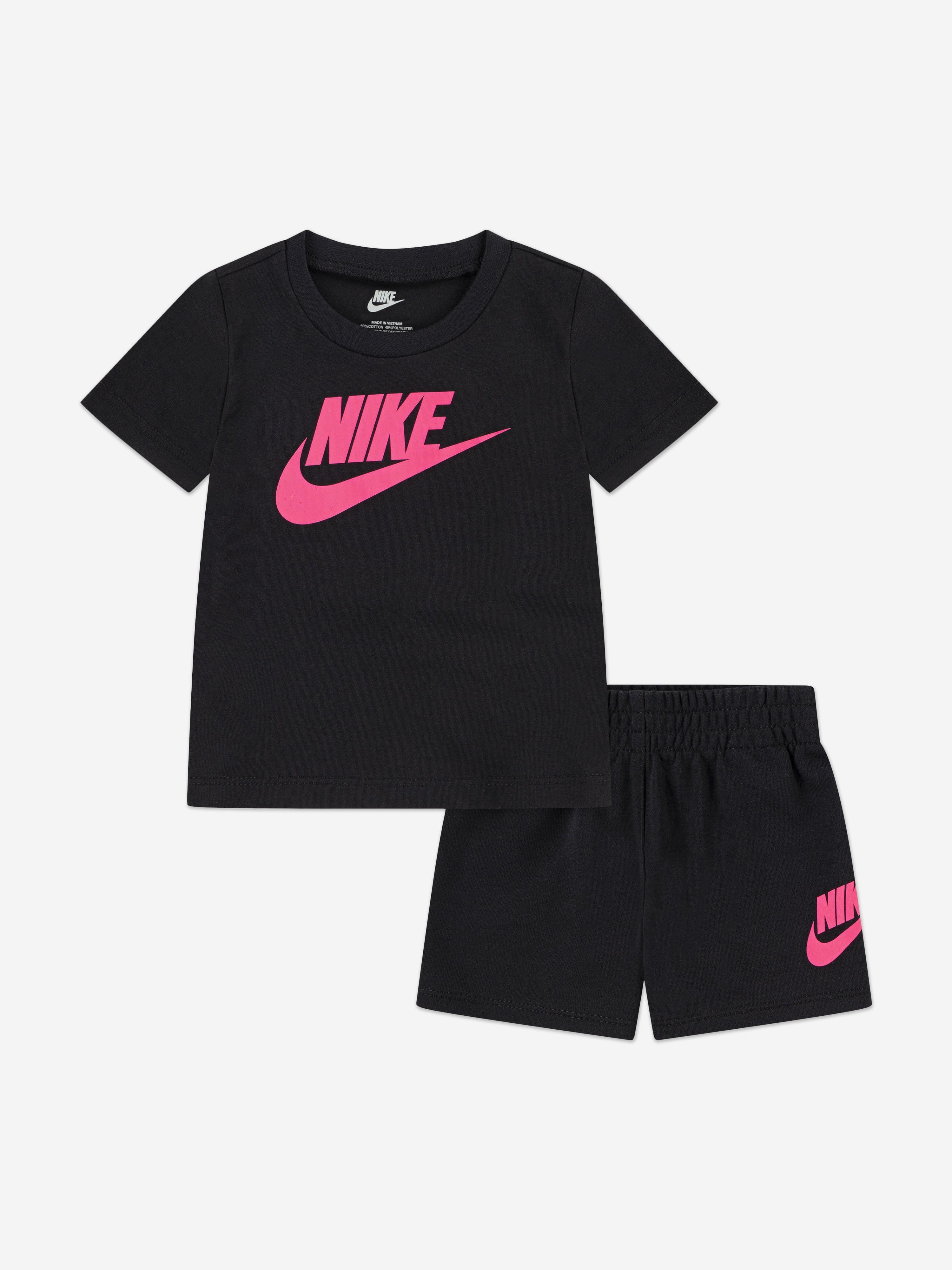 Nike Nike Kids Club T-Shirt and Shorts Set in Black Childsplay
