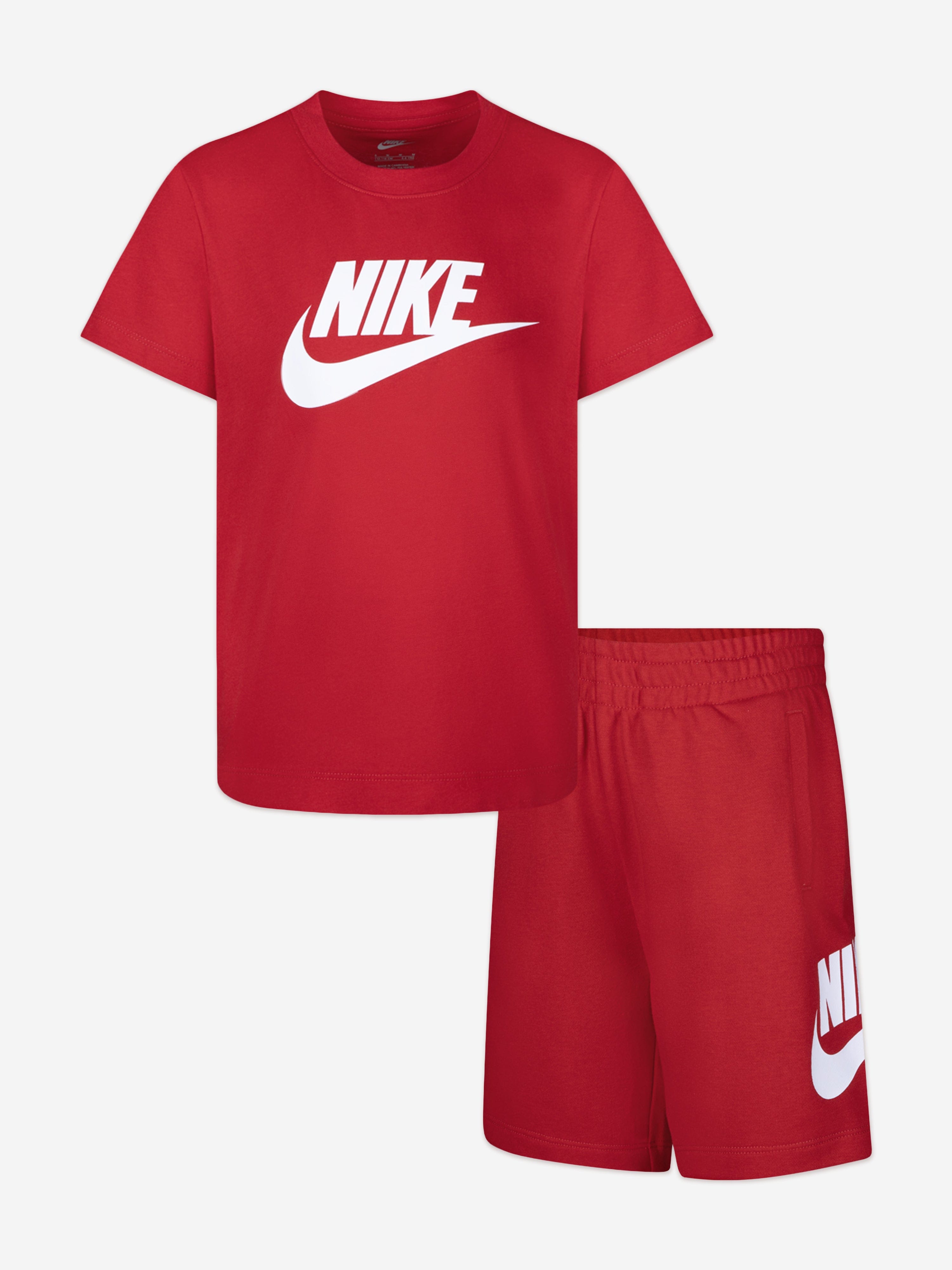 Nike Nike Kids Club T-Shirt and Shorts Set in Red Childsplay