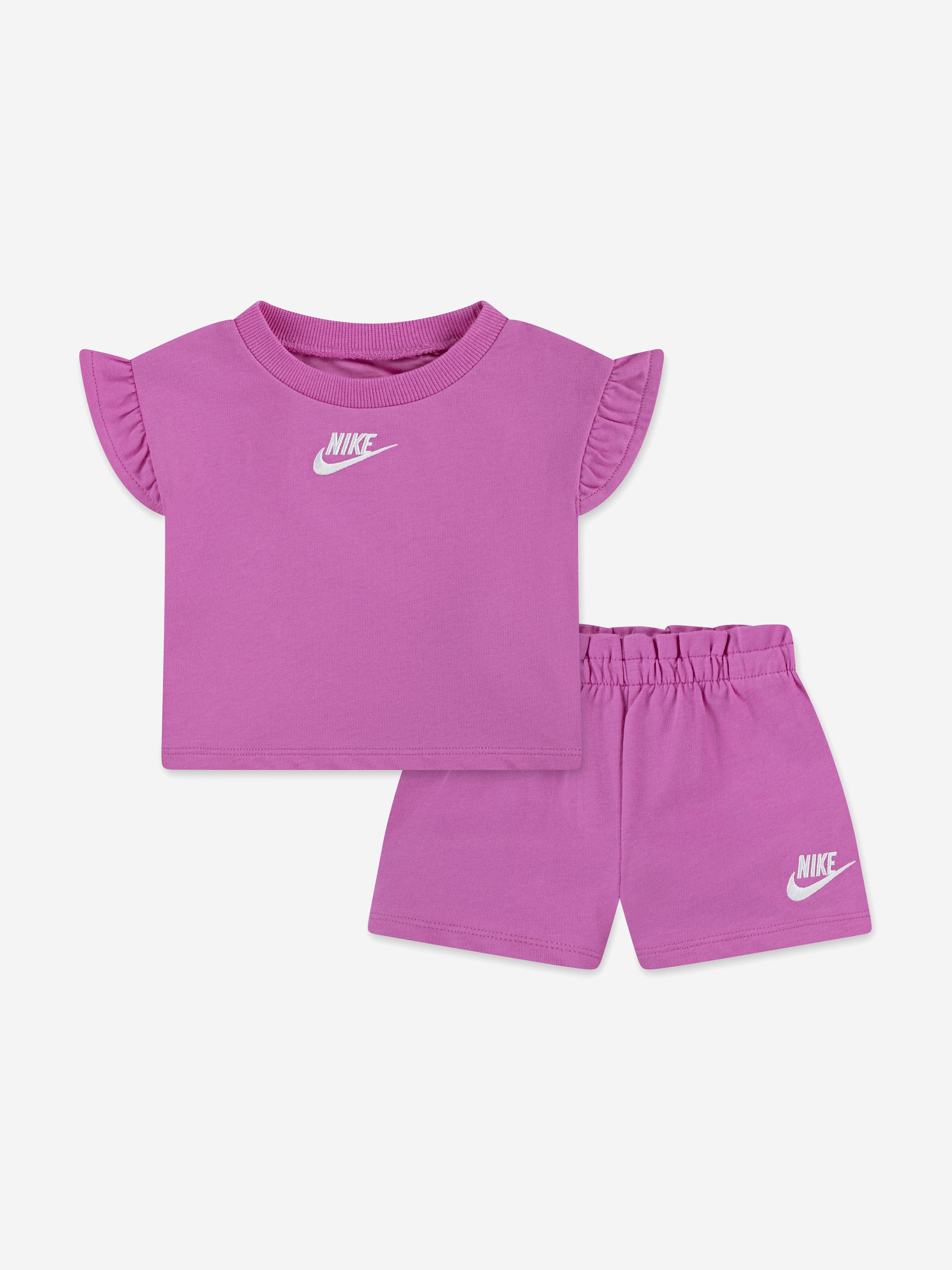 Nike Nike Baby Girls French Terry Short Set in Pink Childsplay