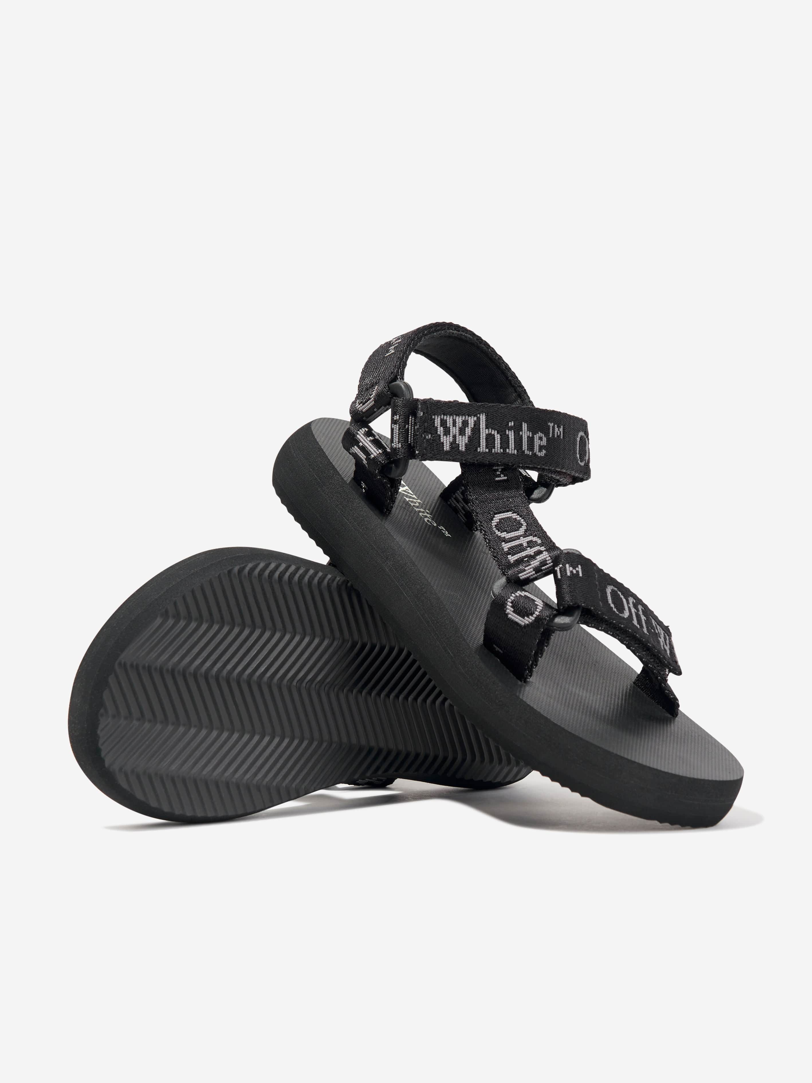 Off white black sandals deals