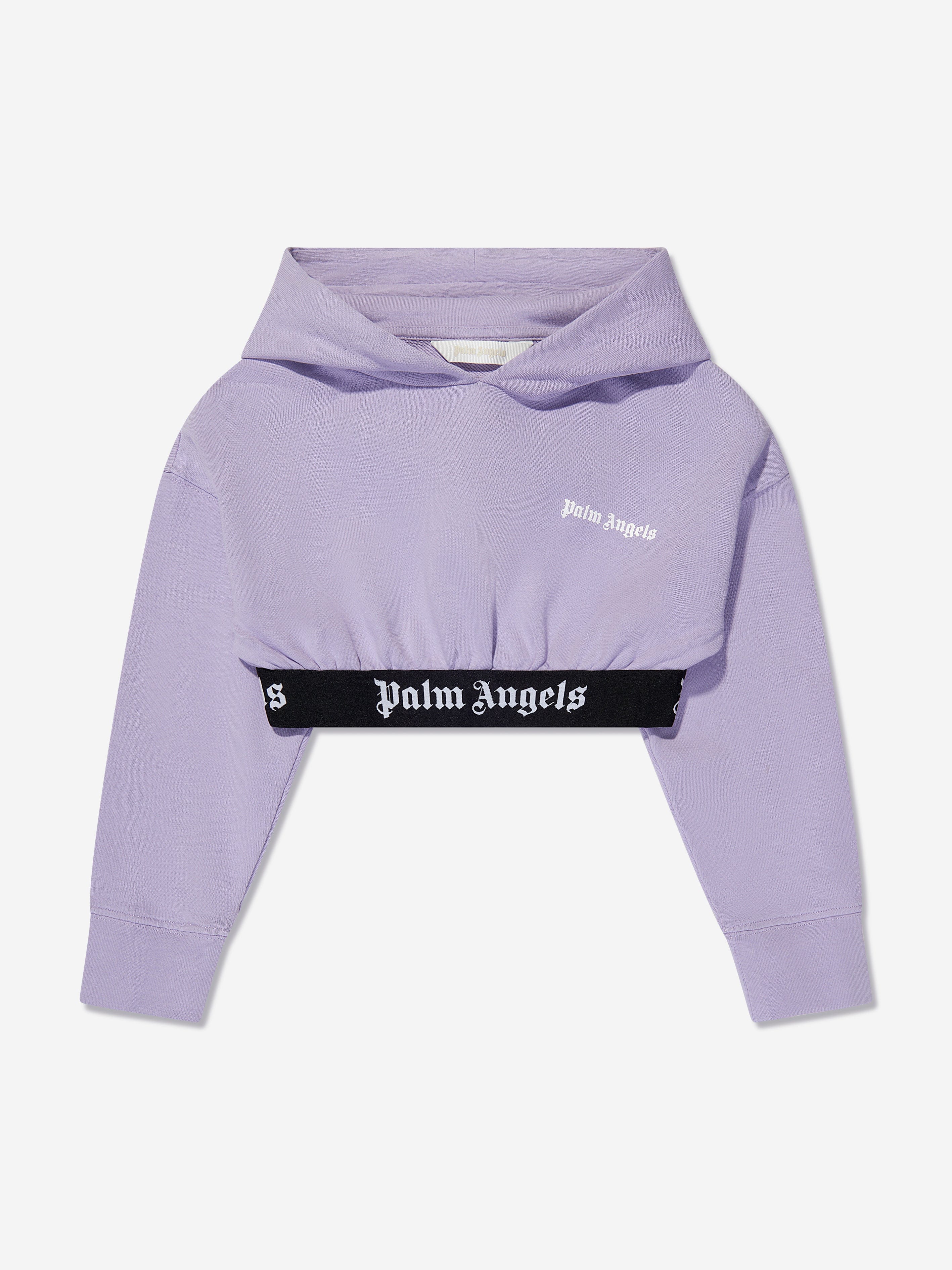 Palm angels crop hoodie top