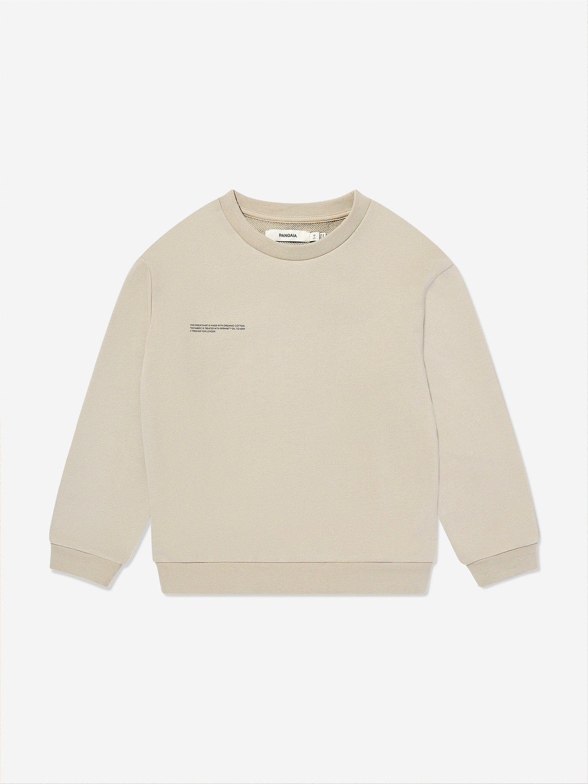 PANGAIA Kids 365 Midweight Sweatshirt in Beige