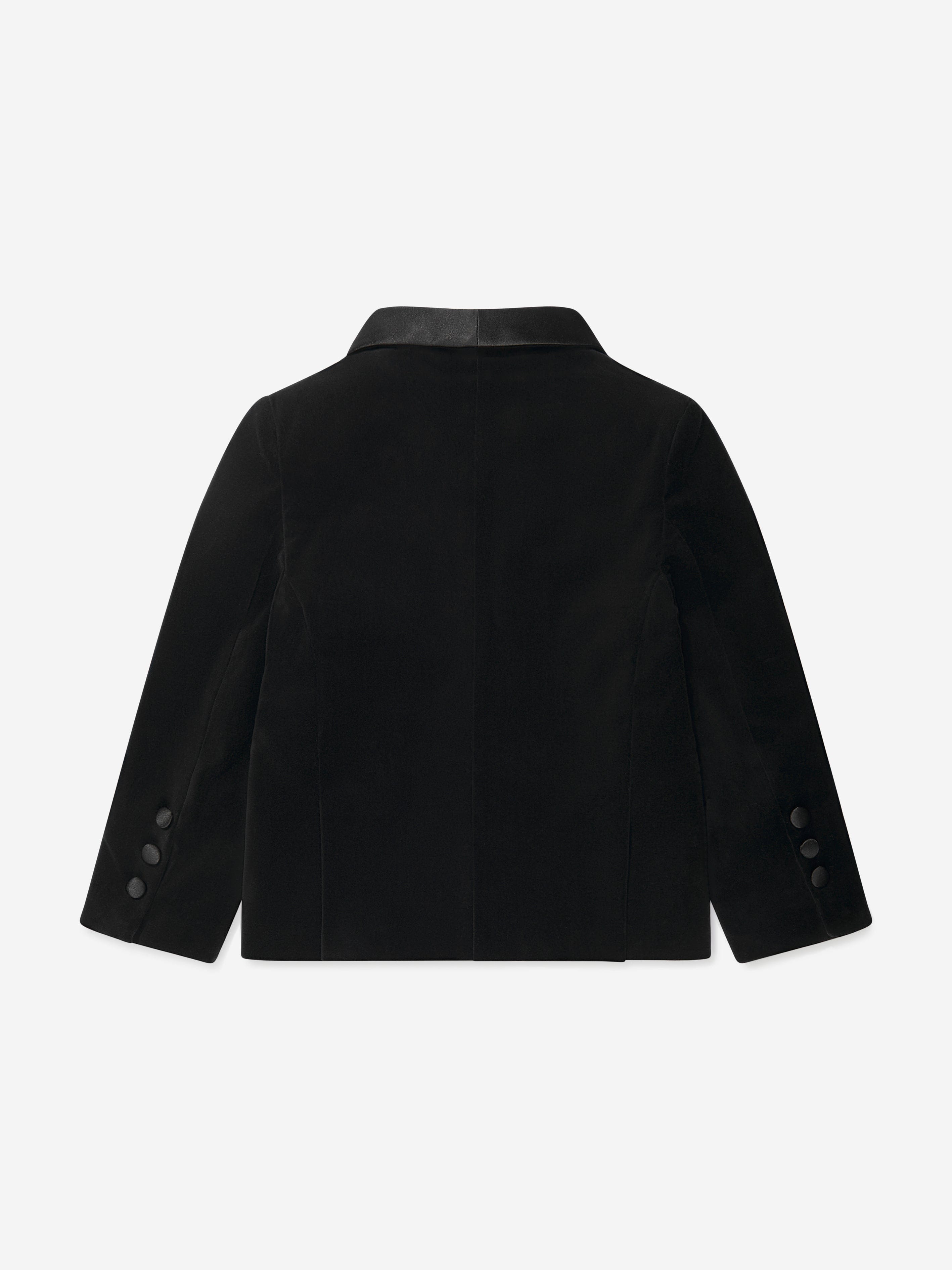 Boys black velvet blazer hotsell