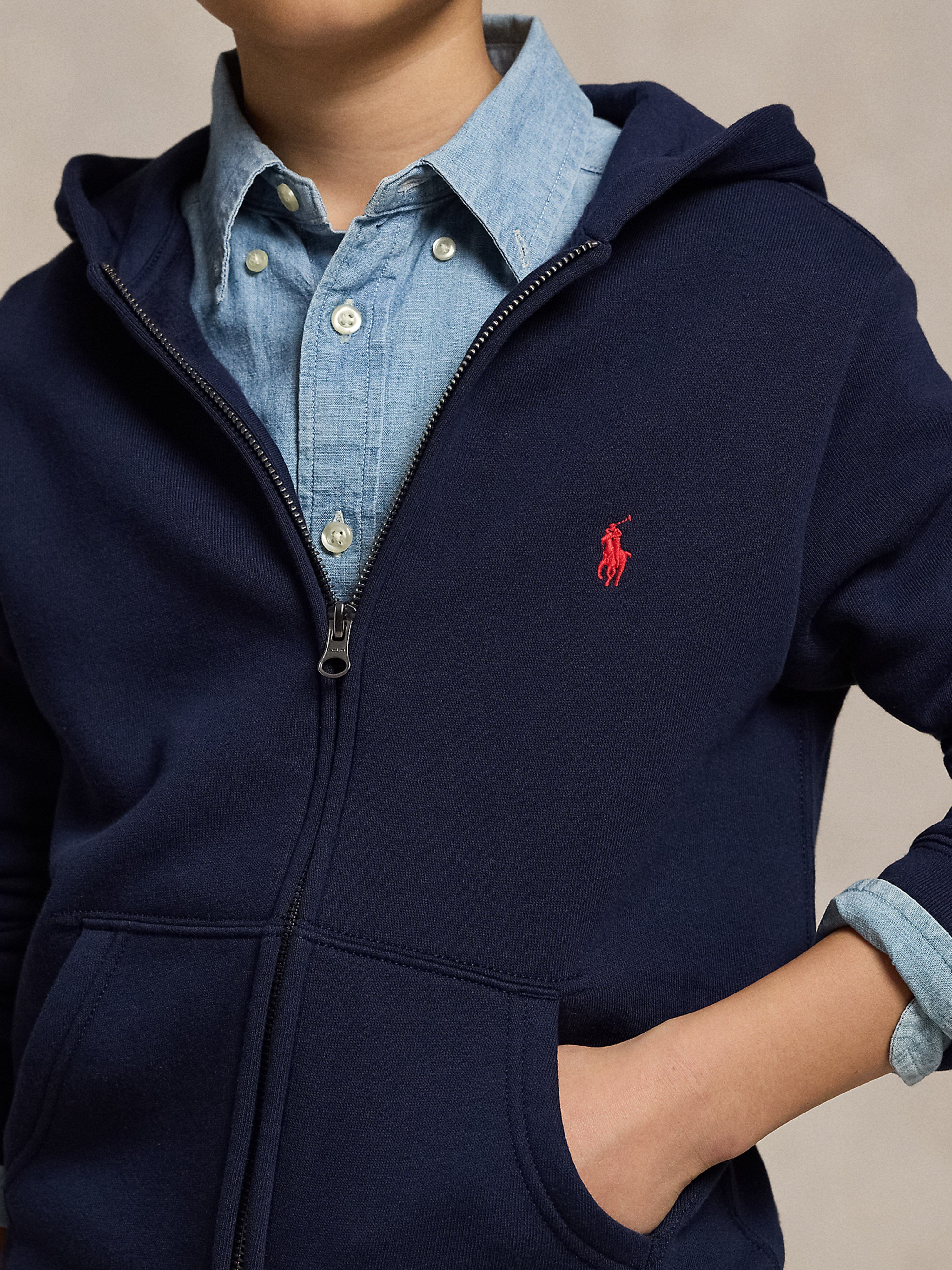 Ralph Lauren Kids - Boys Logo Zip Up Top | Childsplay Clothing