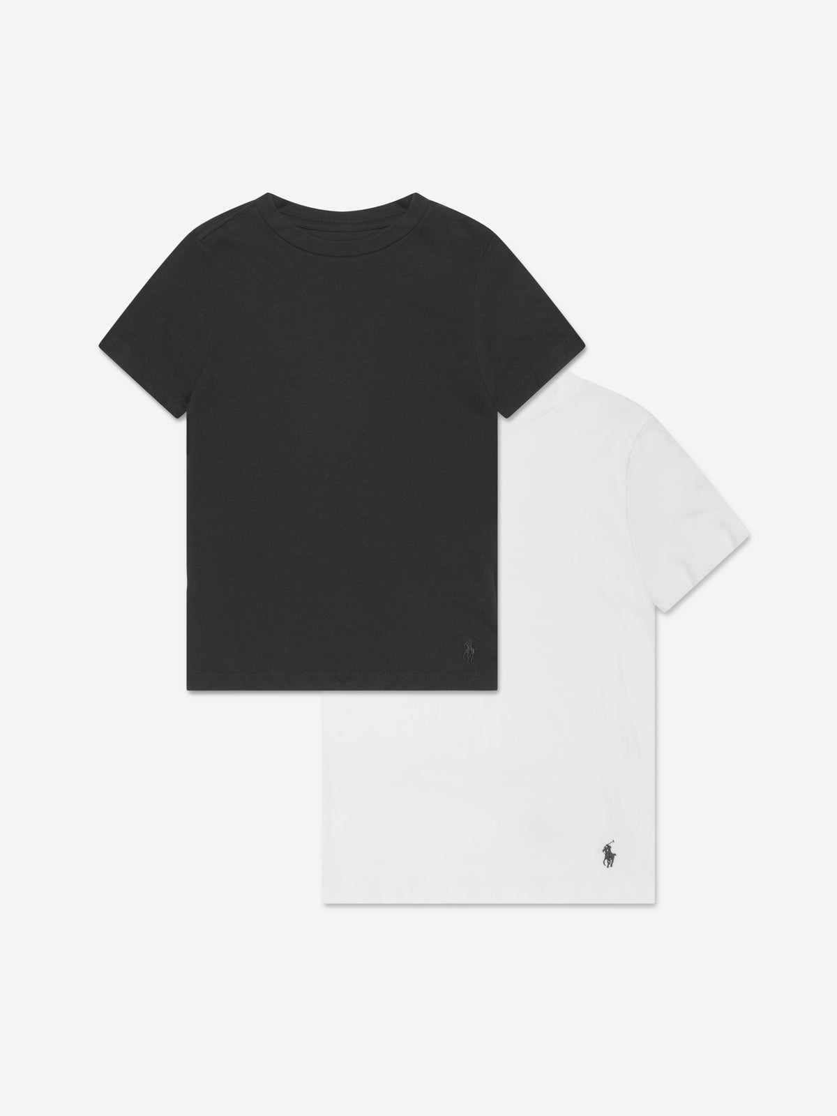 Ralph Lauren Boys 2 Pack Cotton T-Shirt Set in Black