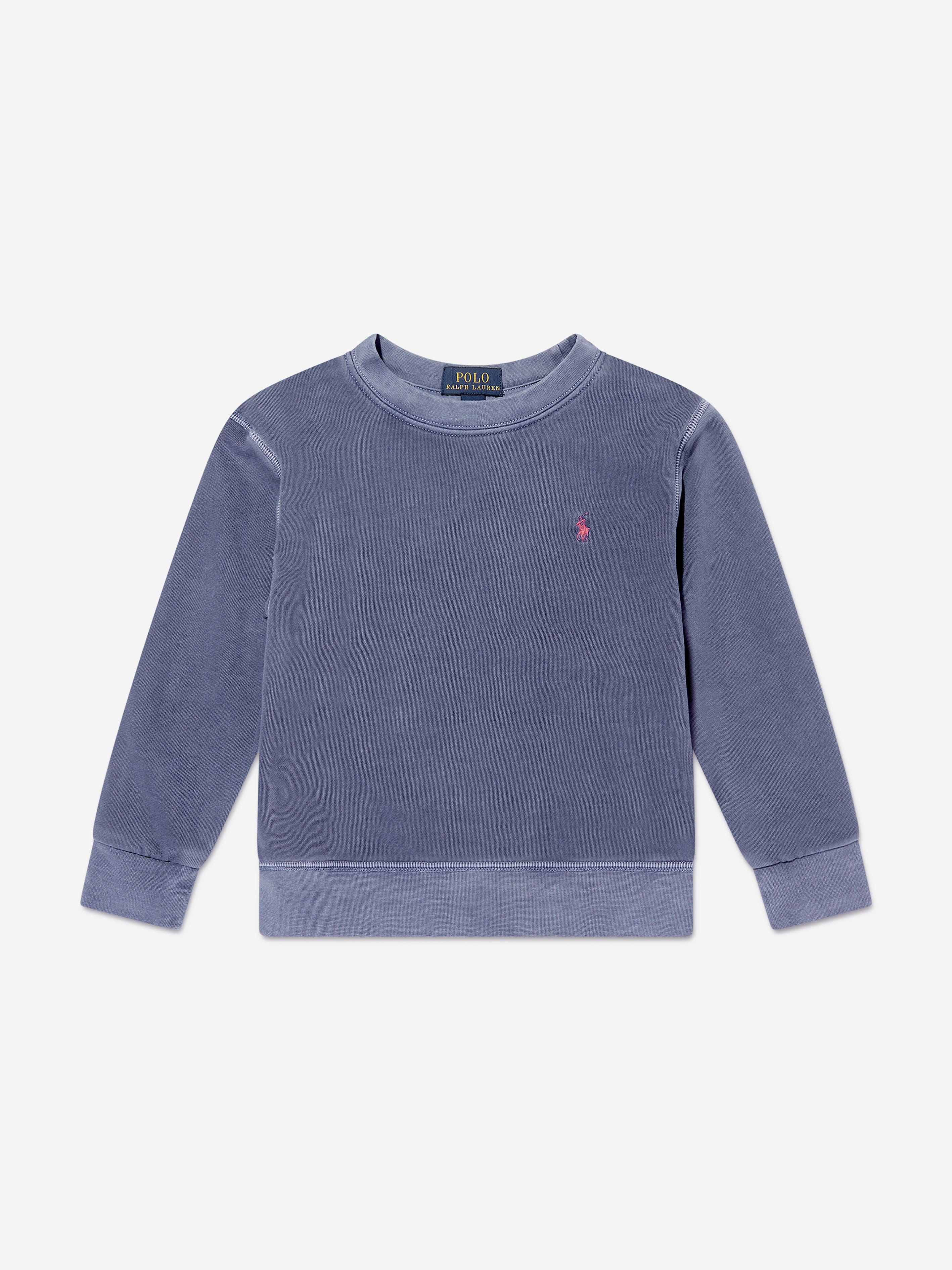 Ralph Lauren Boys Logo Sweatshirt in Blue Childsplay Clothing