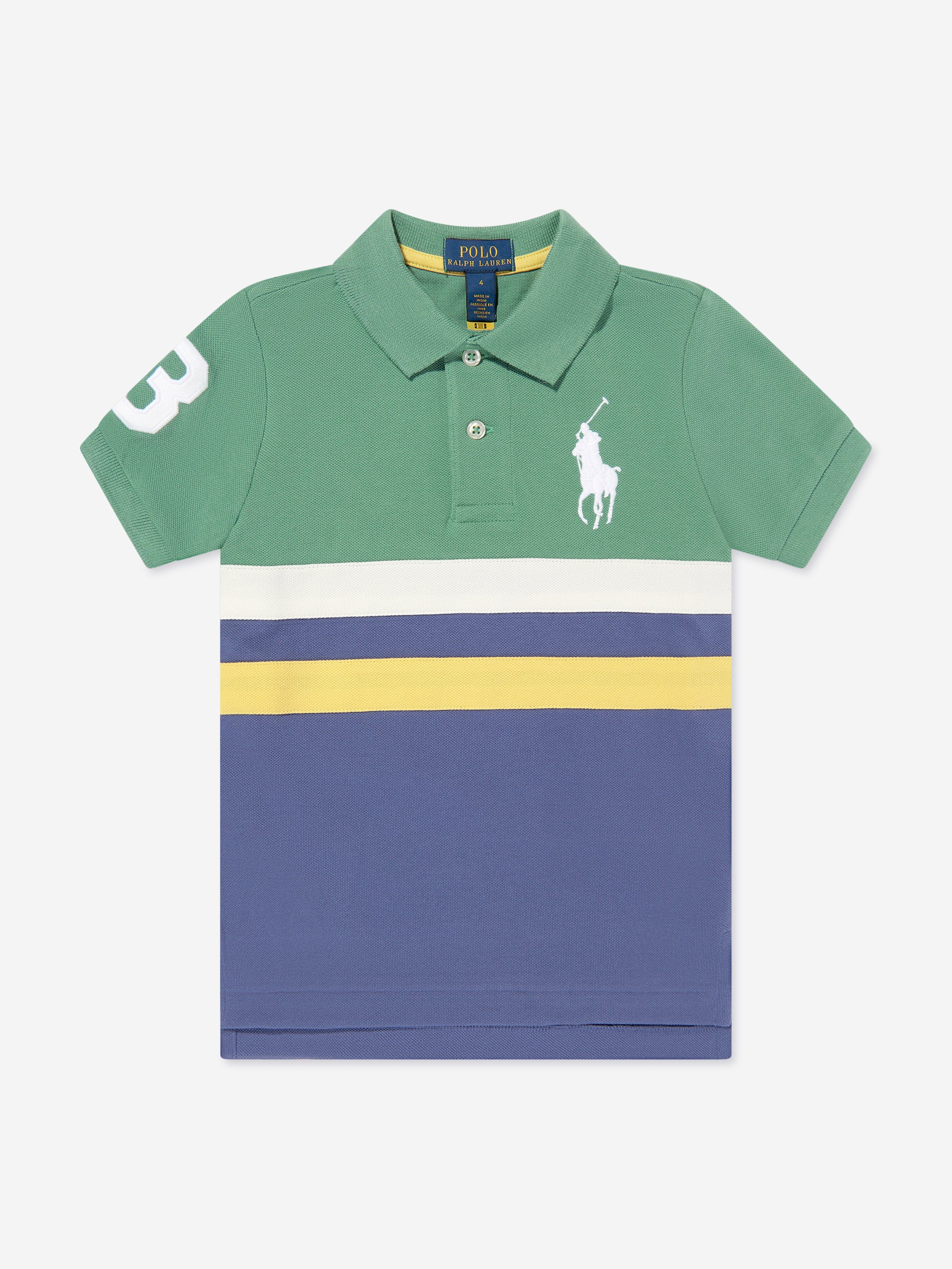 Ralph Lauren Boys Big Pony Polo Shirt in Multicolour