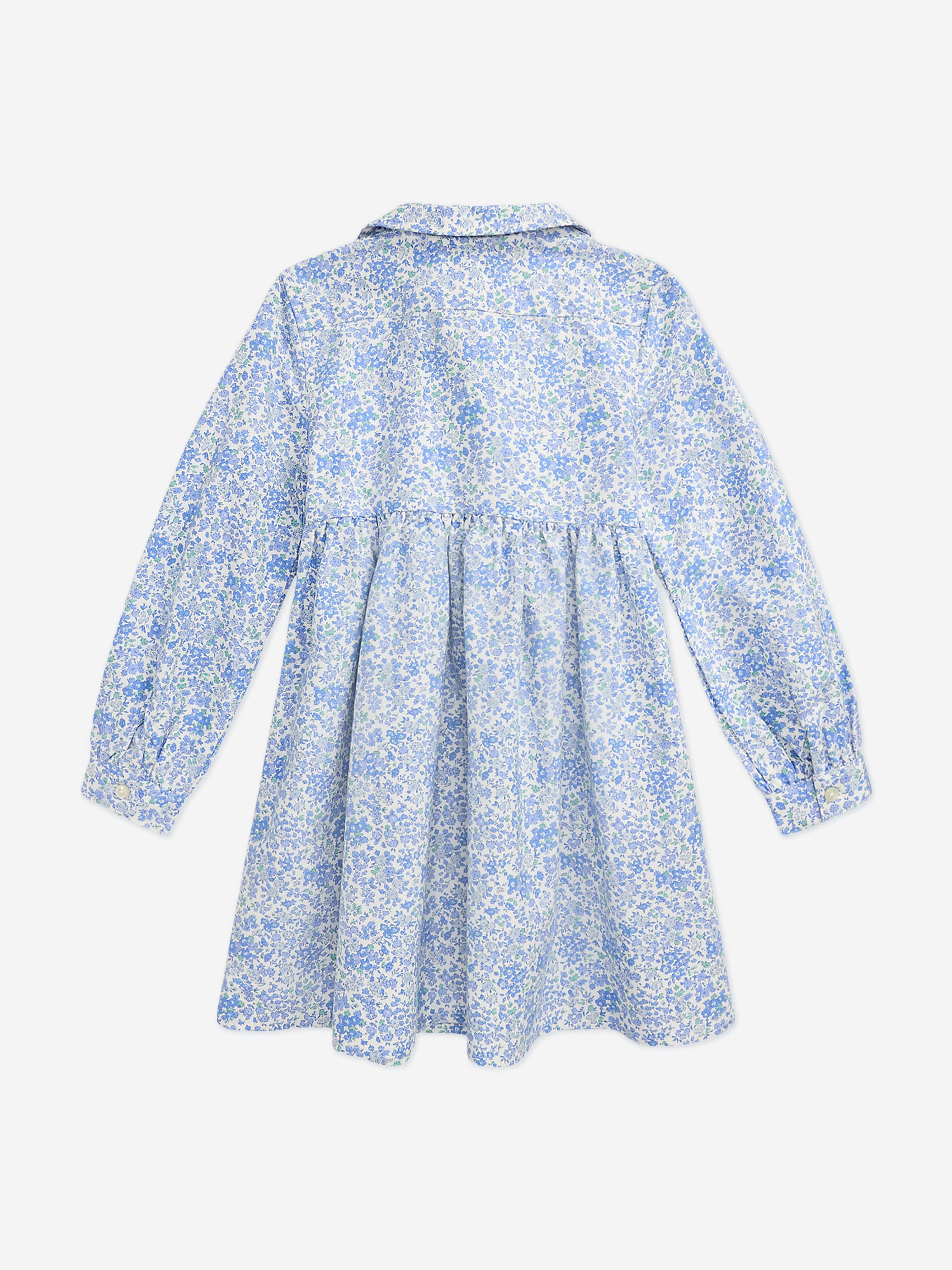 Ralph Lauren Kids Ralph Lauren Girls Classic Oxford Floral Shirt