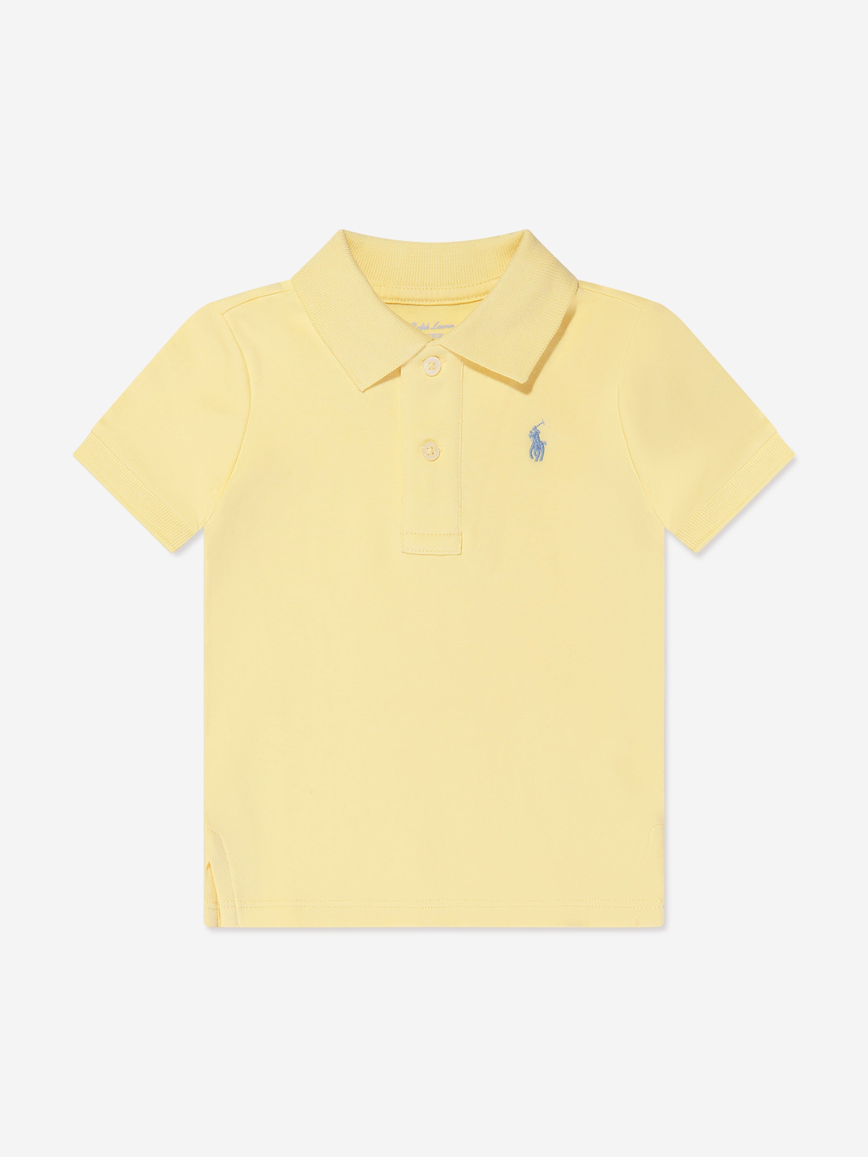 Ralph Lauren Baby Boys Logo Polo Shirt in Yellow