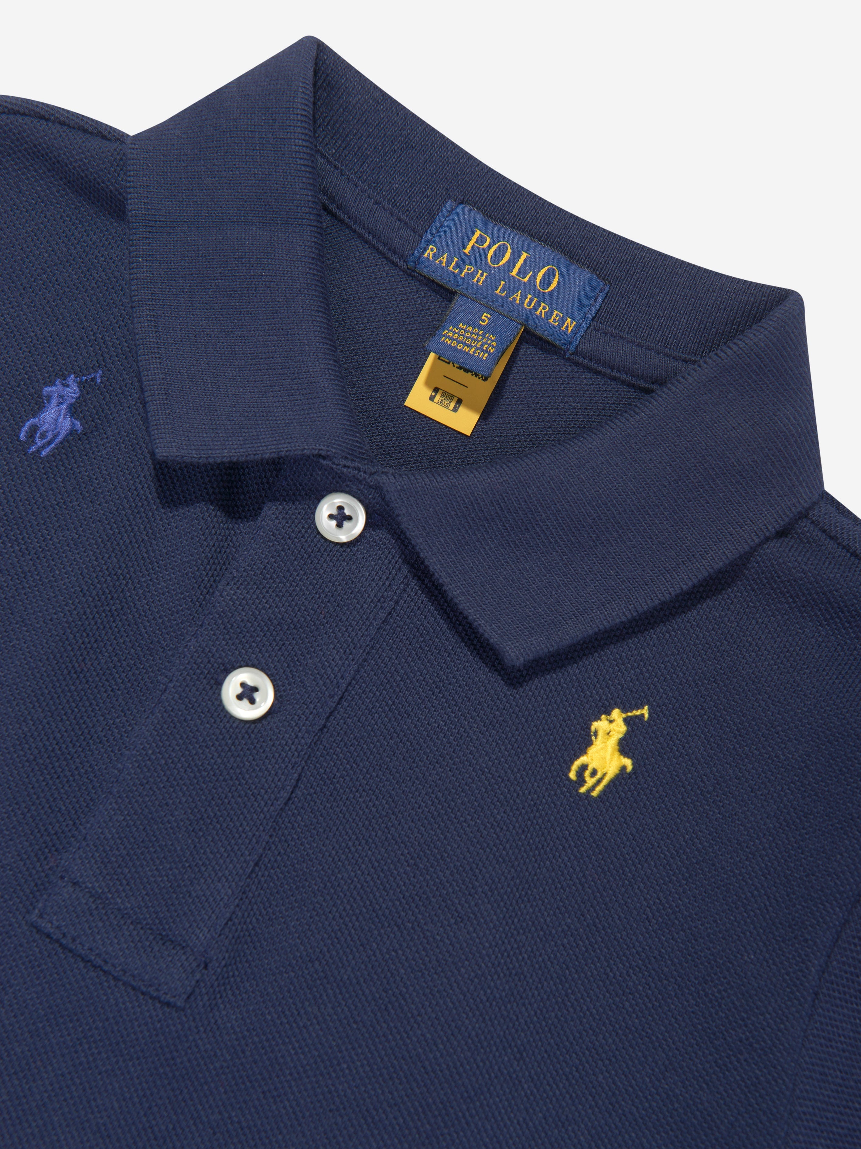 Ralph Lauren Kids Boys Logo Polo Shirt in Navy Childsplay Clothing