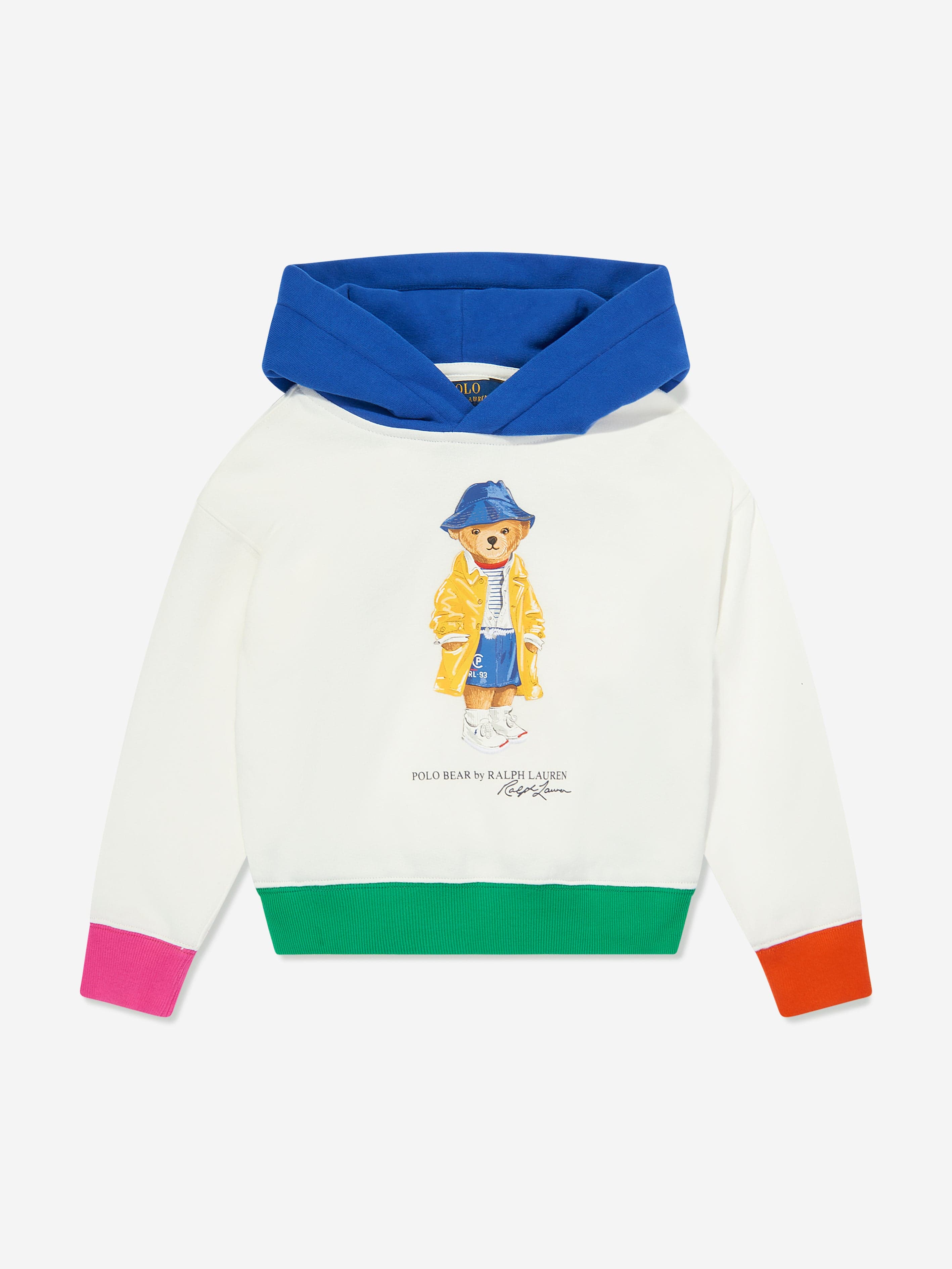Ralph Lauren Kids Ralph Lauren Girls Polo Bear Hoodie in White