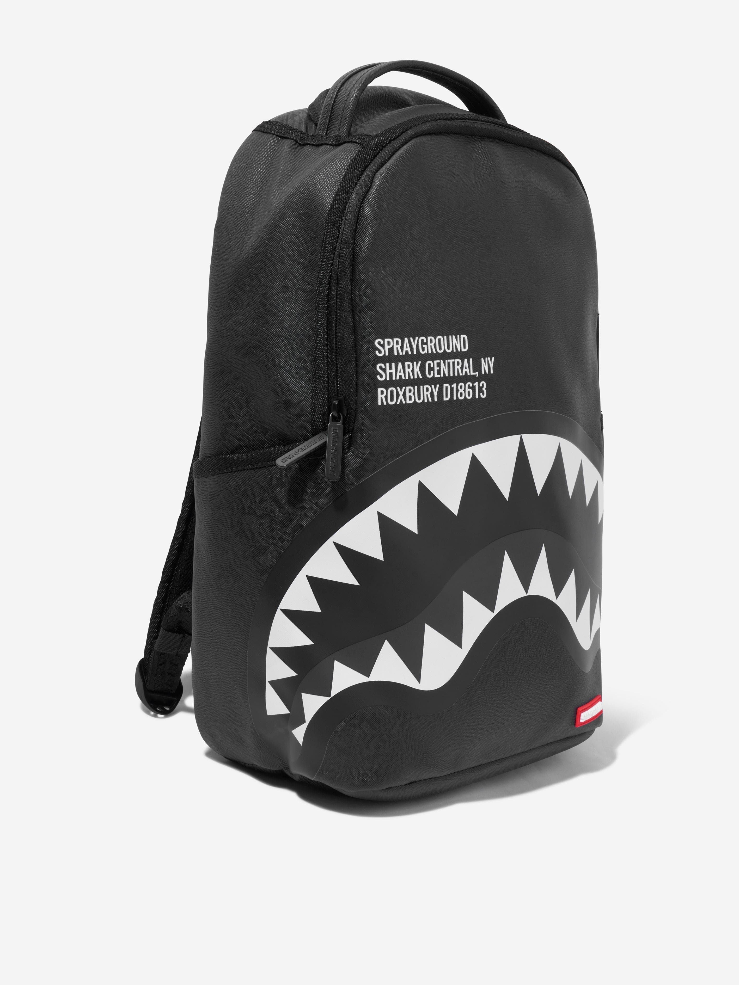 Sprayground Kids Sharks Central 2.0 SP DLXSV Backpack in Black Childsplay Clothing