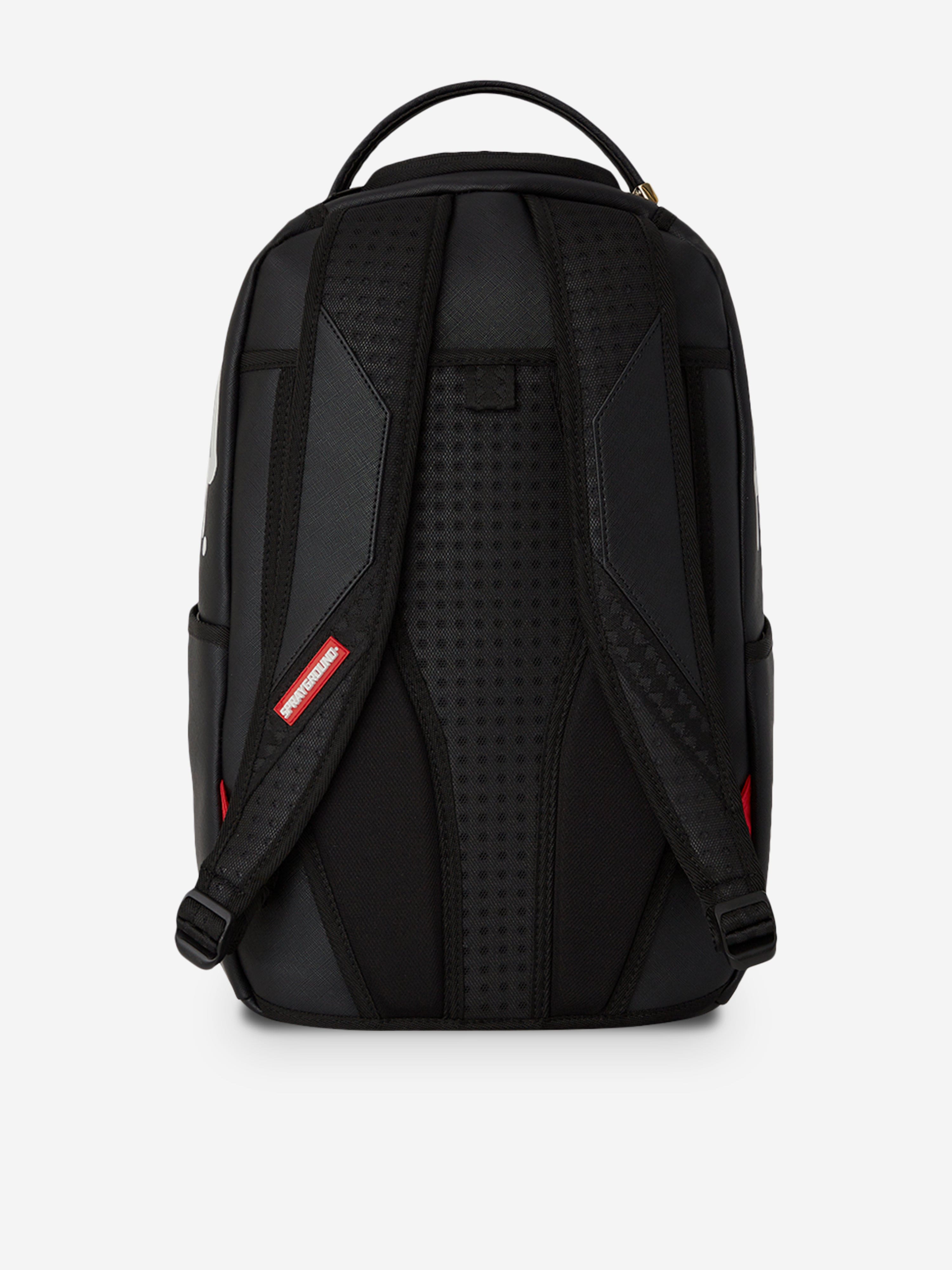 Sprayground Kids Drip Shark Central Backpack in Black 46cm0 Childsplay Clothing