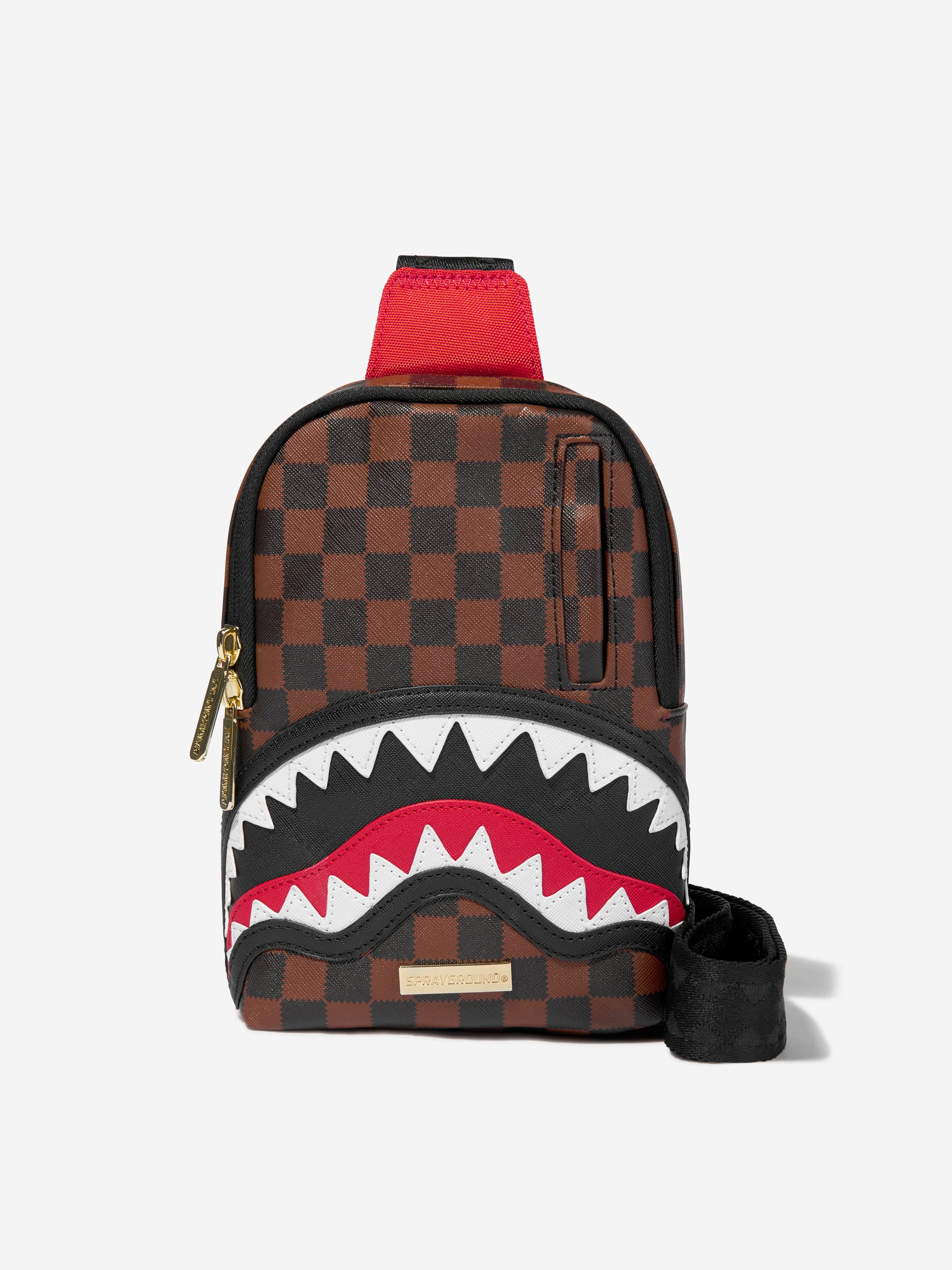 louis vuitton backpack sprayground The Private Jet Shark Club three front pockets with zip closure Louis Vuitton Luxury Backpack Brands