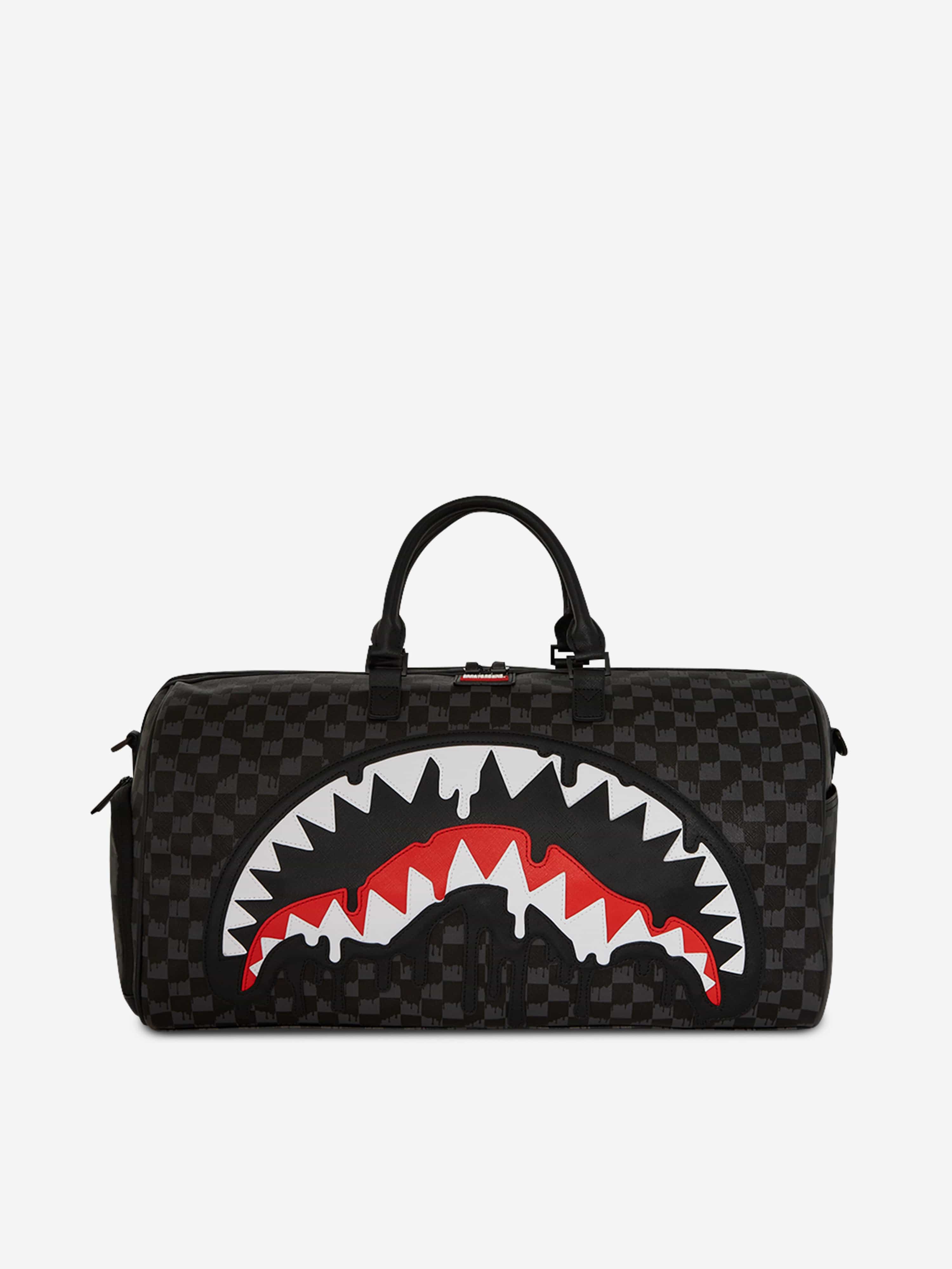 Sprayground Kids Dripping Sharks In Paris Duffle in Black (50cm ...