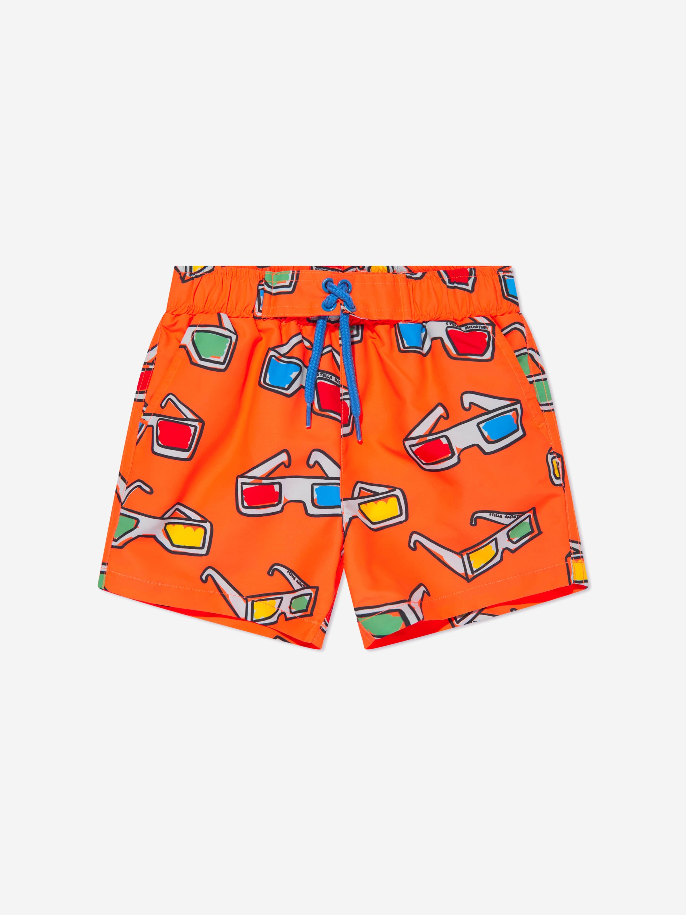 Stella McCartney Kids Sunshine Sunglasses-print jersey shorts - Blue