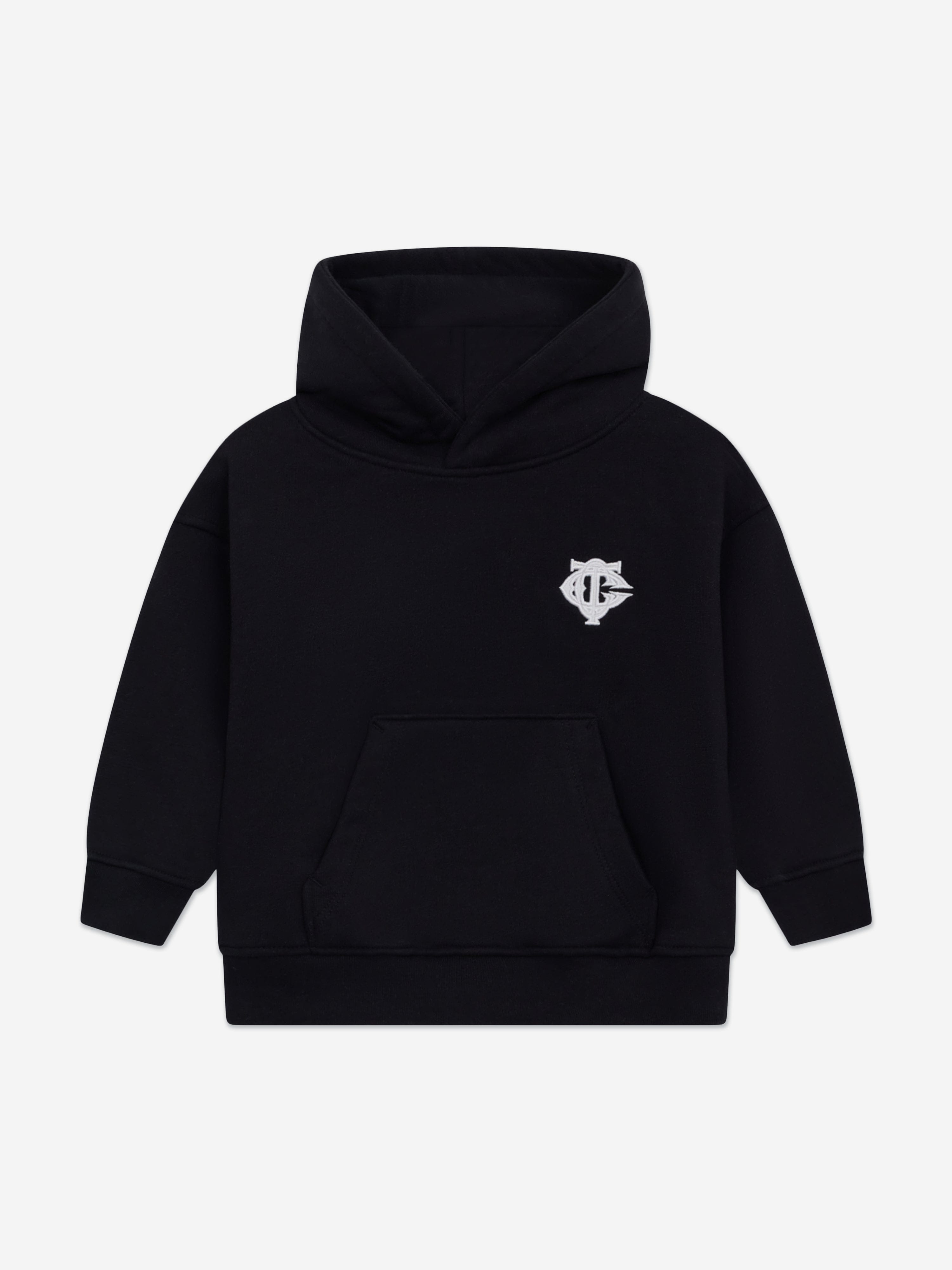 The Couture Club Kids Emblem Applique Hoodie in Black | Childsplay