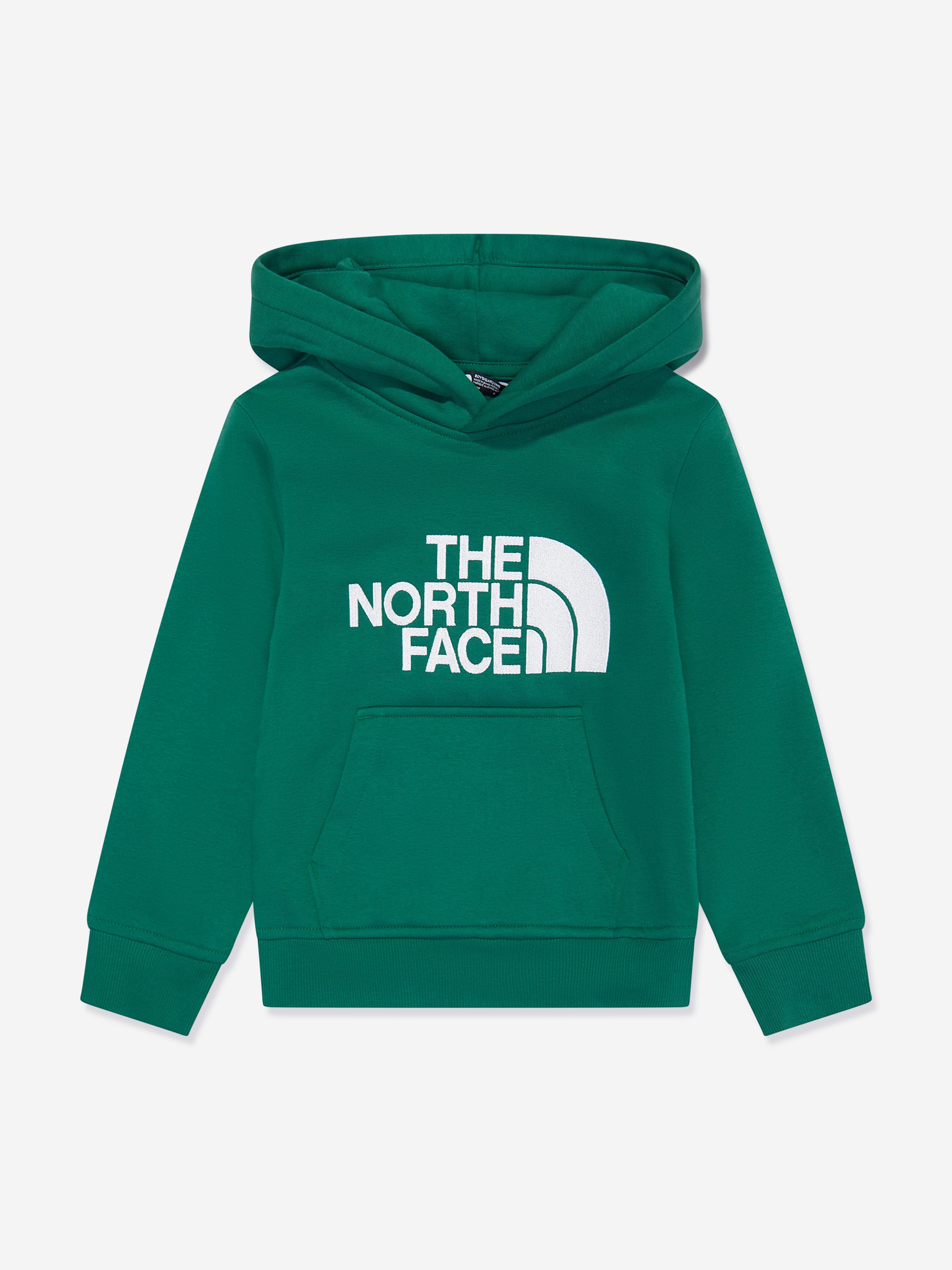 The North Face Boys Drew Peak Hoodie in Green Childsplay Clothing