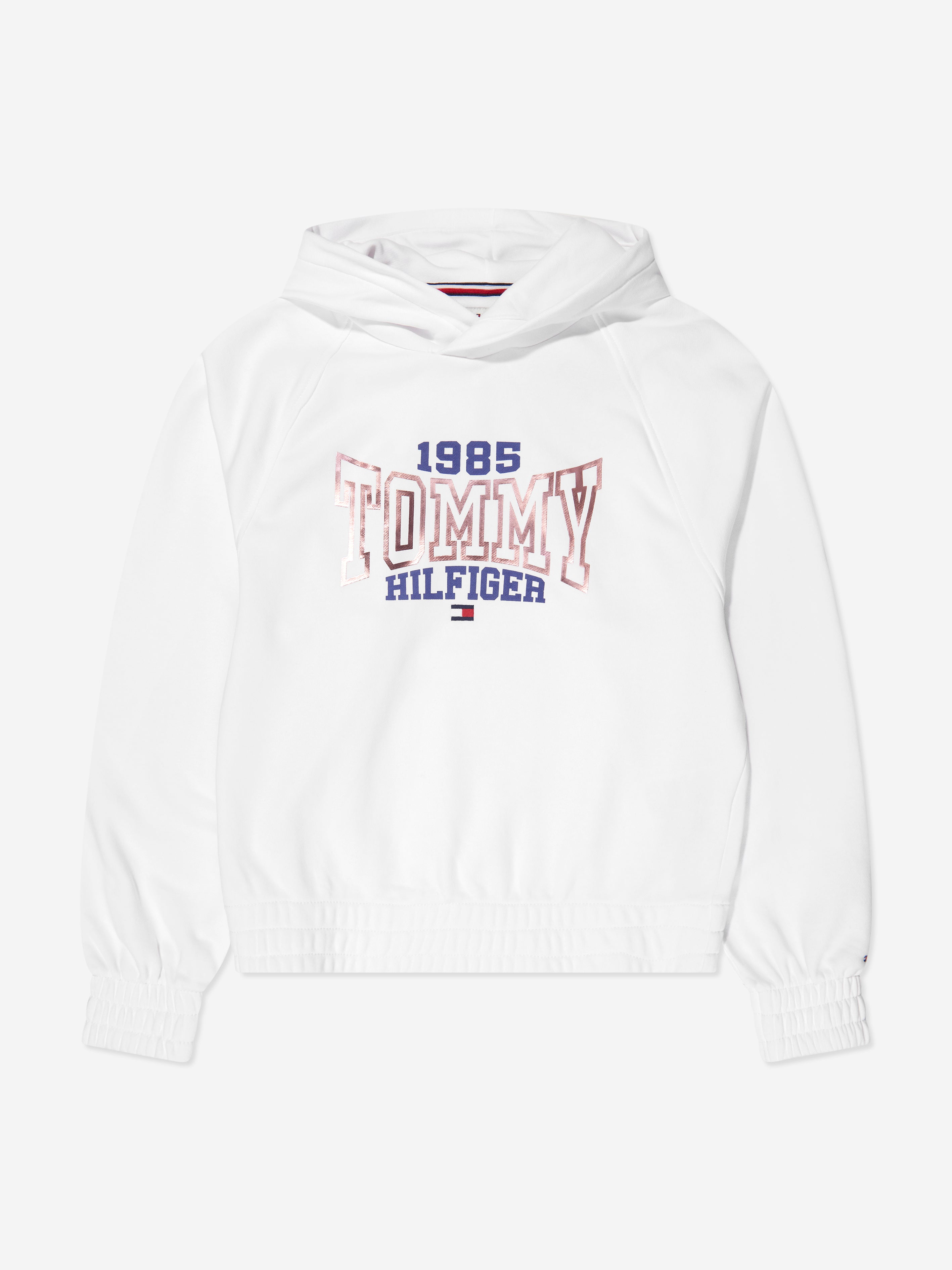 Girls 1985 Varsity Hoodie in White Childsplay Clothing