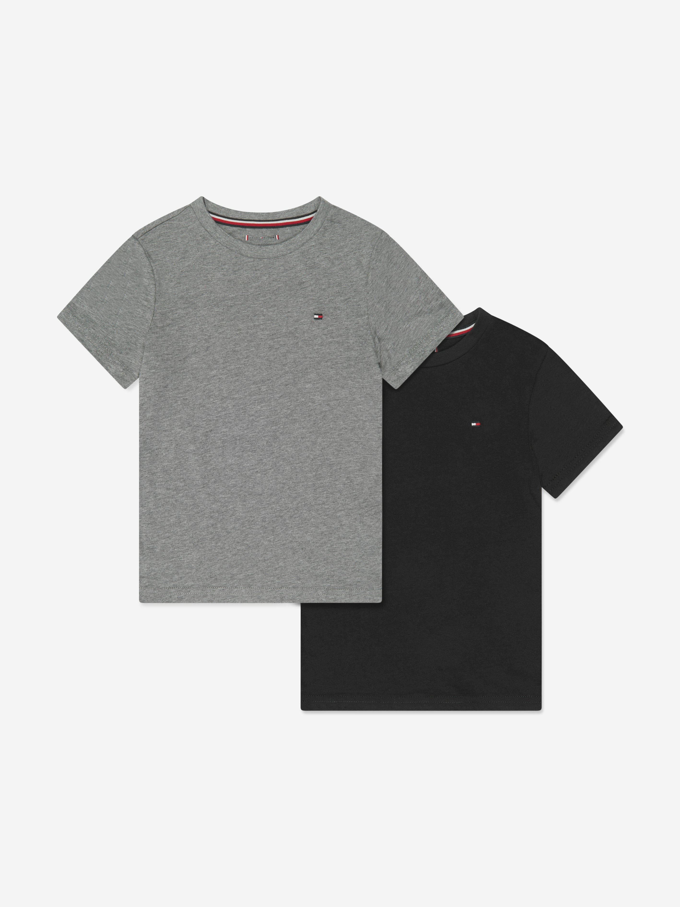 Tommy Hilfiger Boys T Shirt Set 2 Pack in Grey Childsplay Clothing