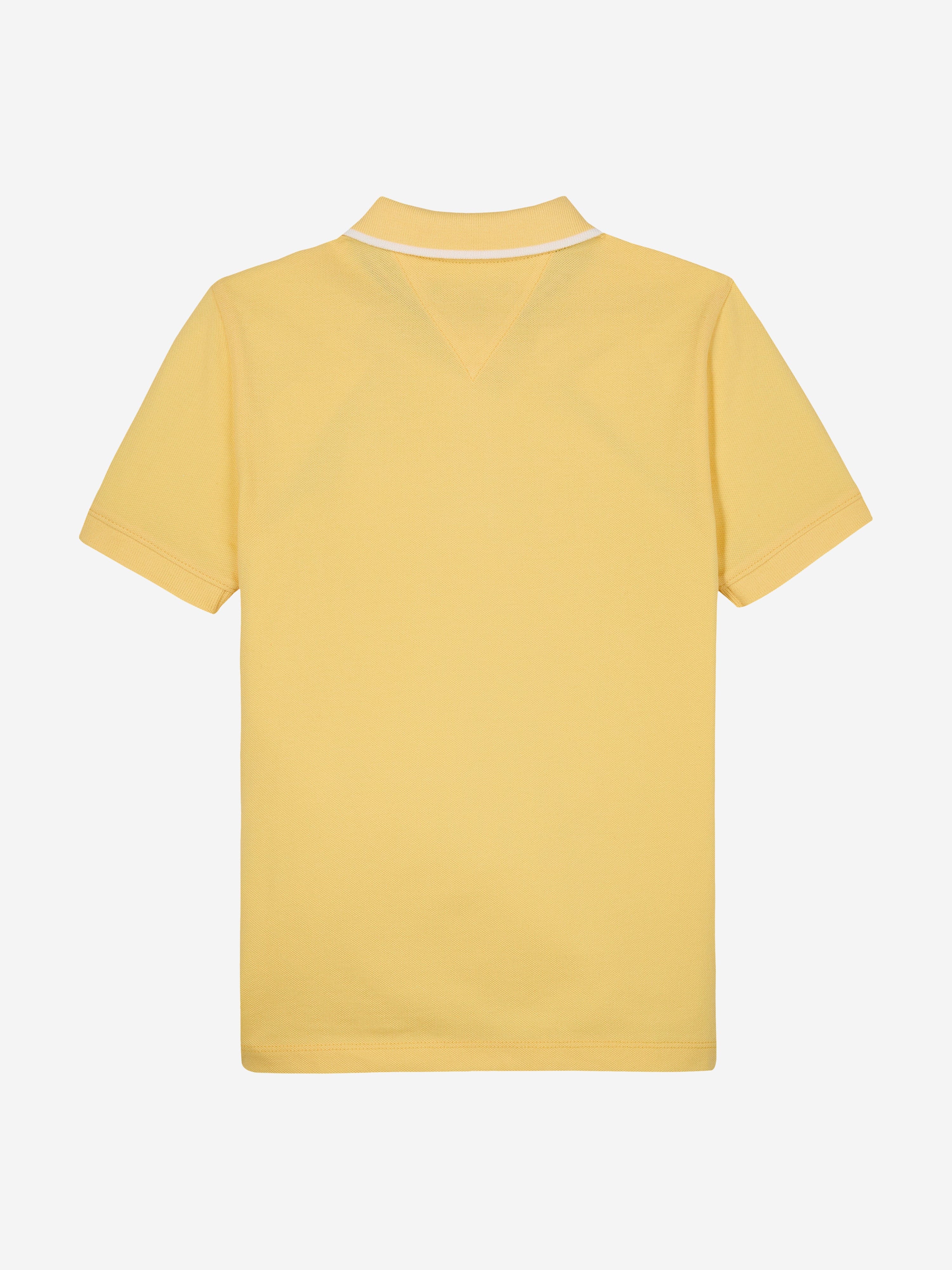 Tommy Hilfiger Boys Flag Polo Shirt in Yellow