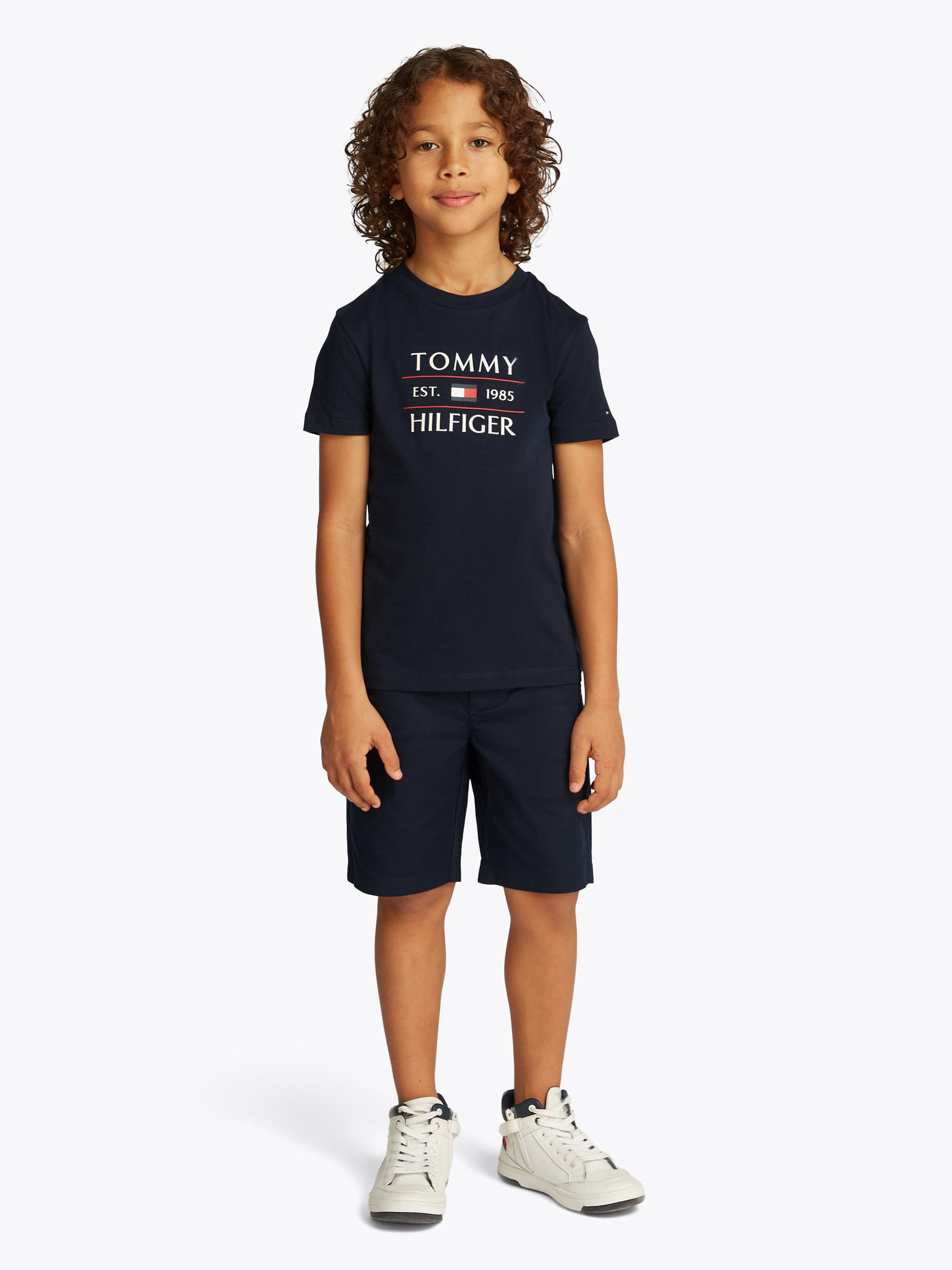 Tommy Hilfiger Boys Tommy Flag T-Shirt in Navy