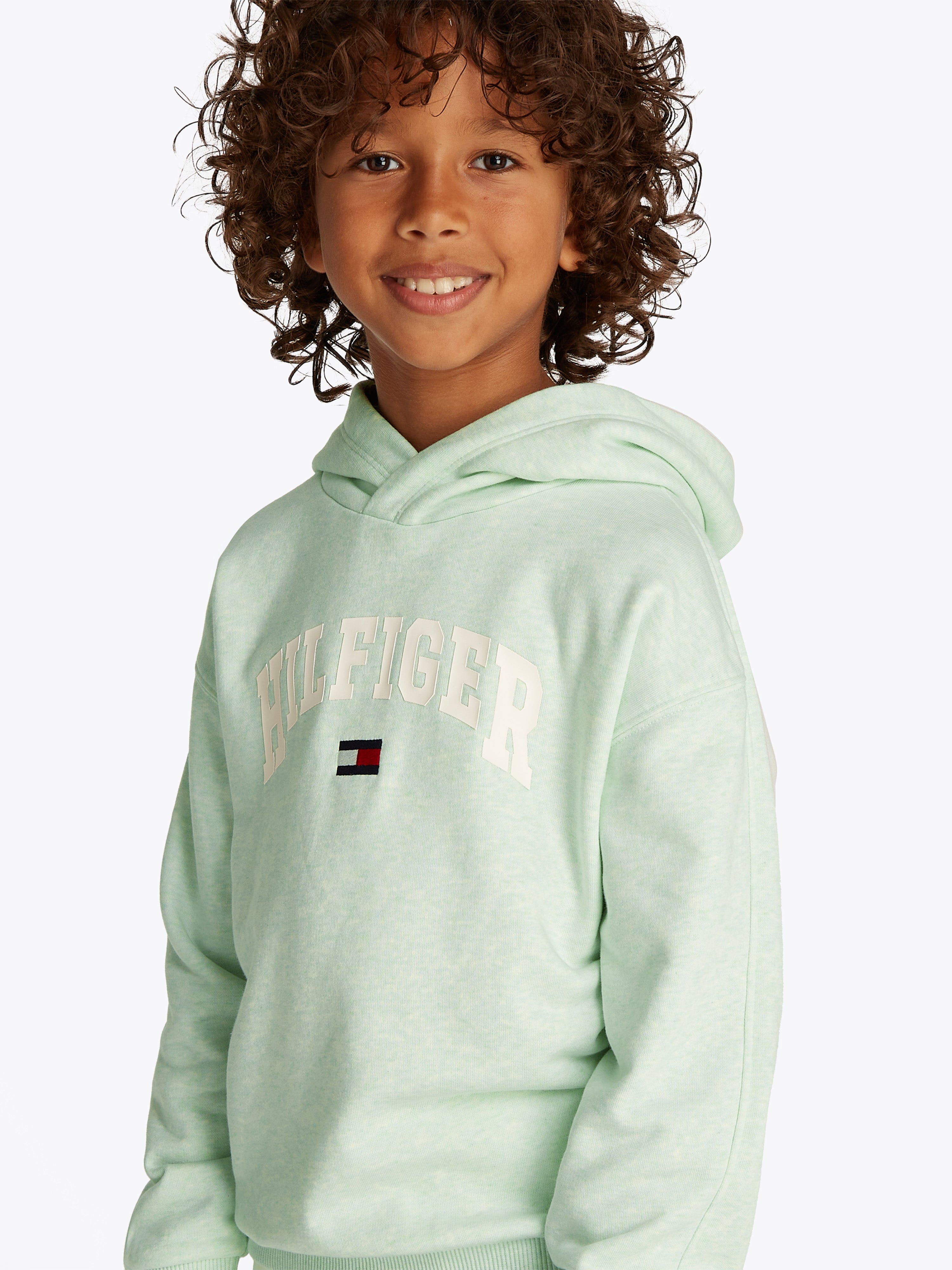 Tommy Hilfiger Boys Varsity Hoodie in Green