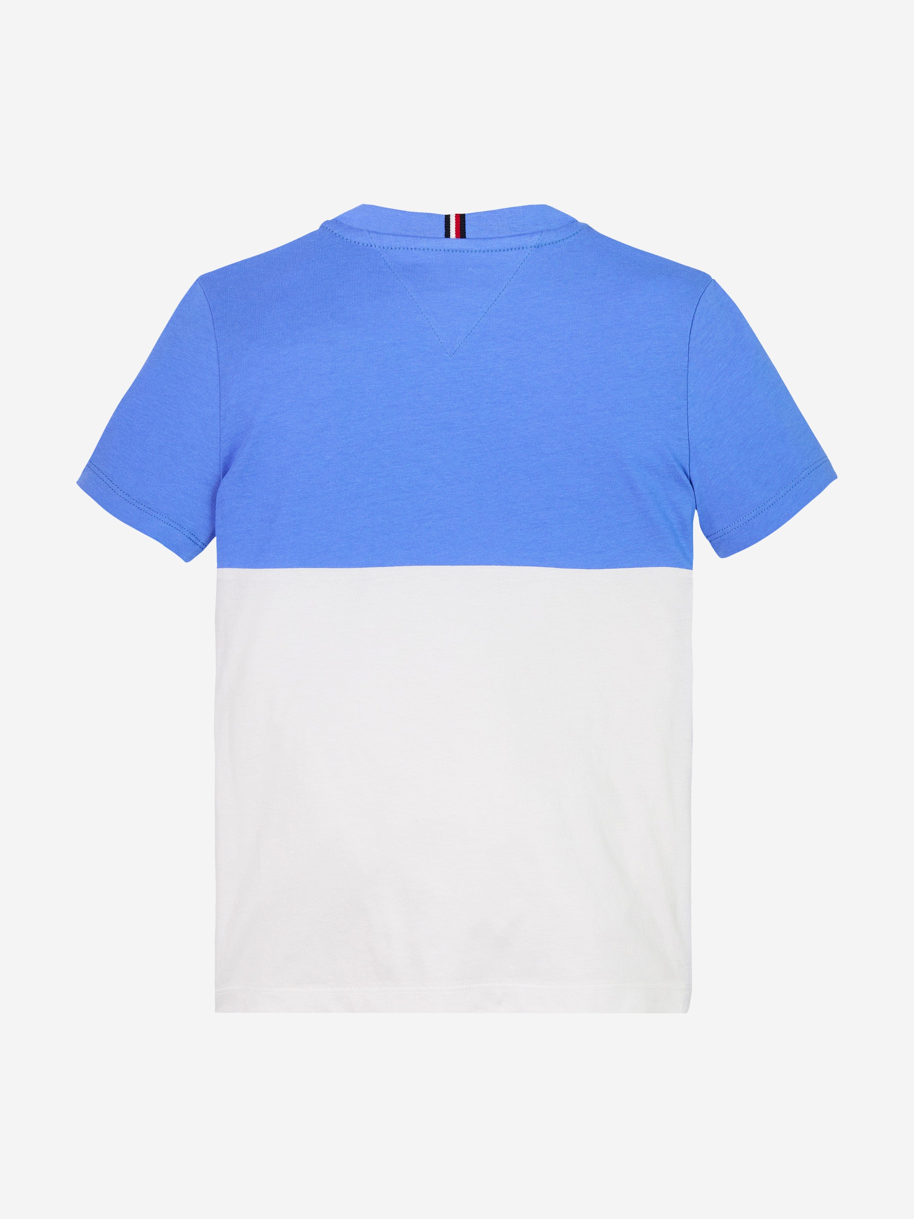 Tommy Hilfiger Boys Colourblock T-Shirt in Blue