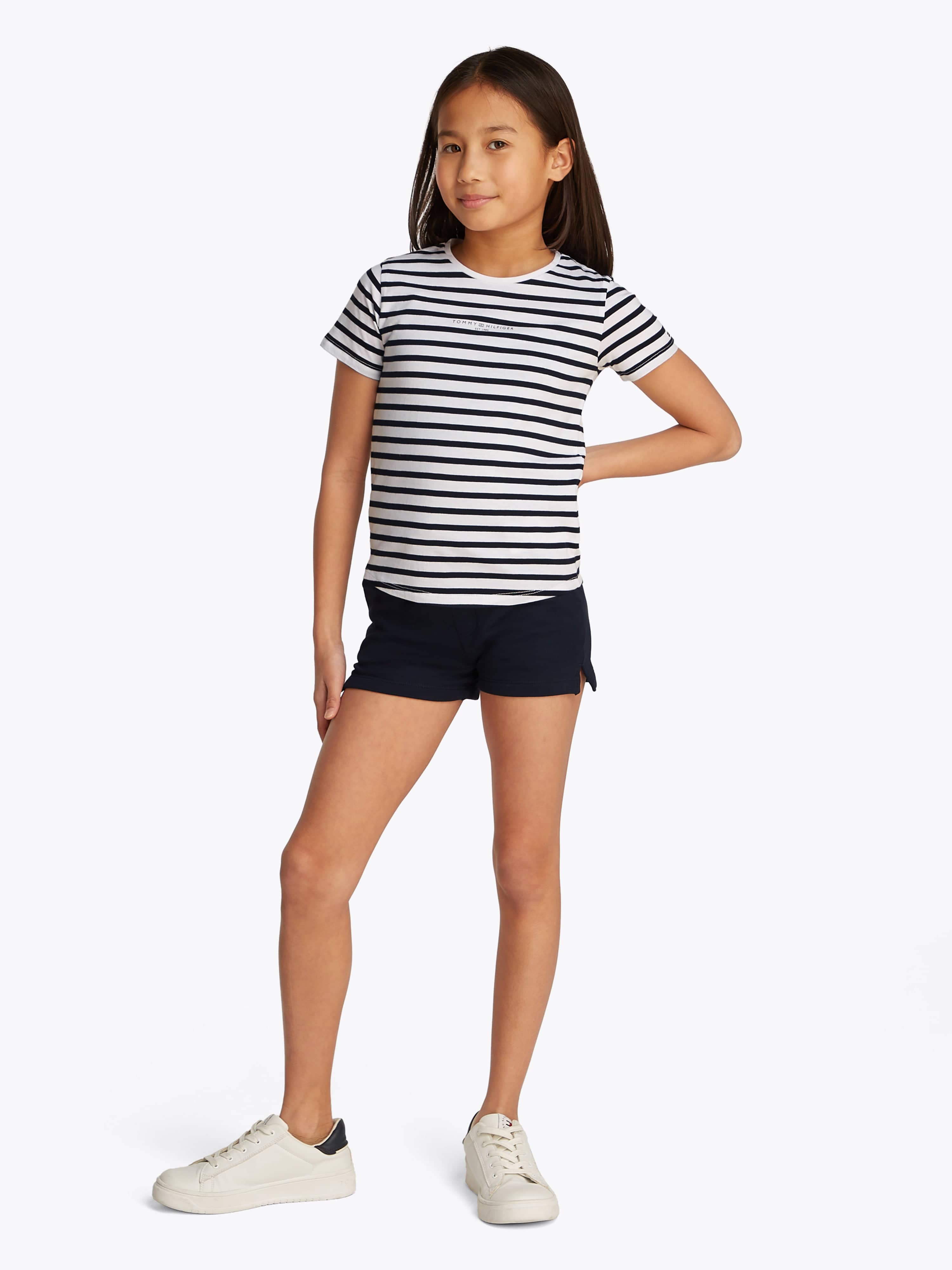 Tommy Hilfiger Girls Mini Corp T-Shirt and Shorts Set in Navy
