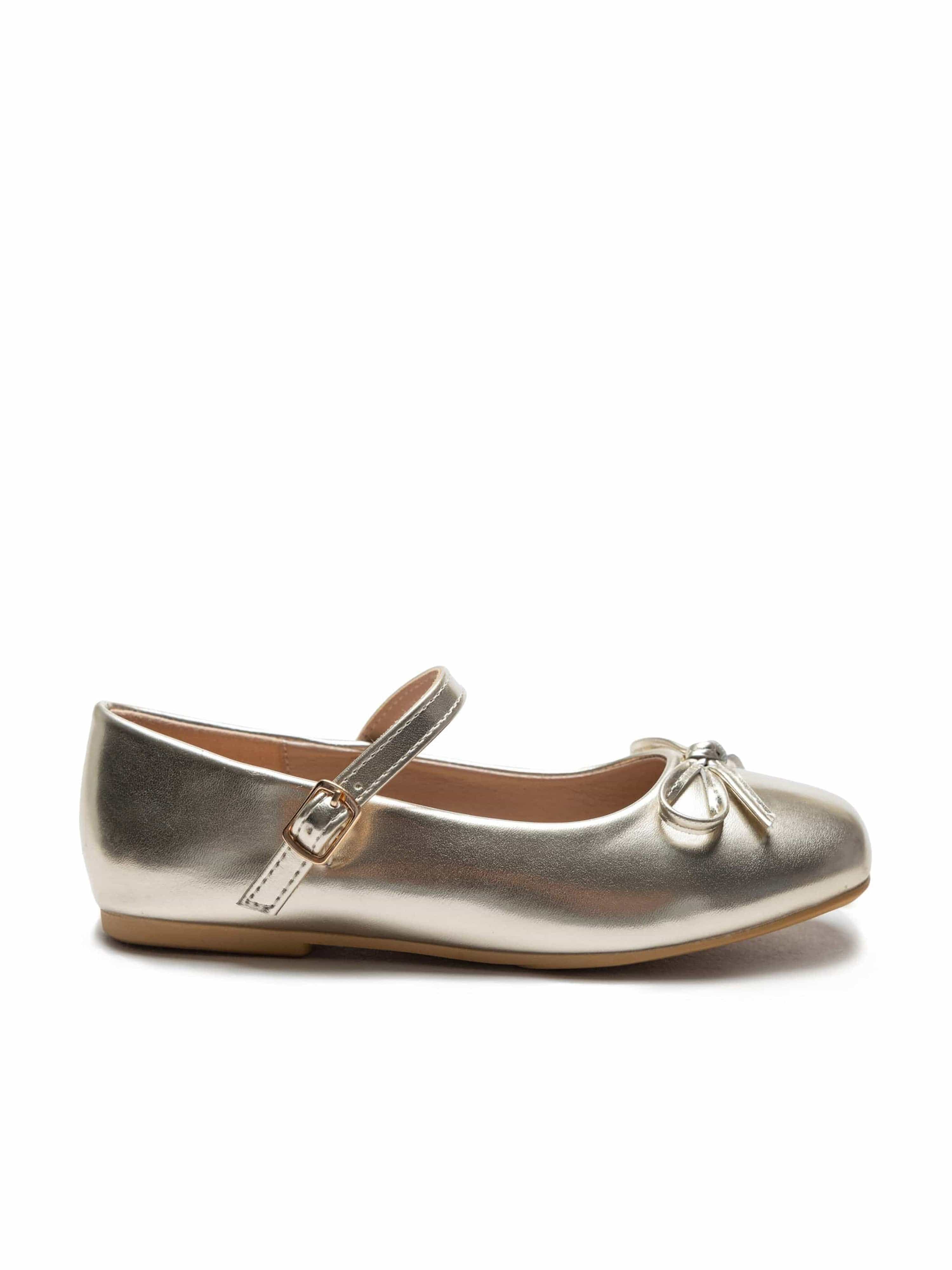 Gold Julietta Bow Flats