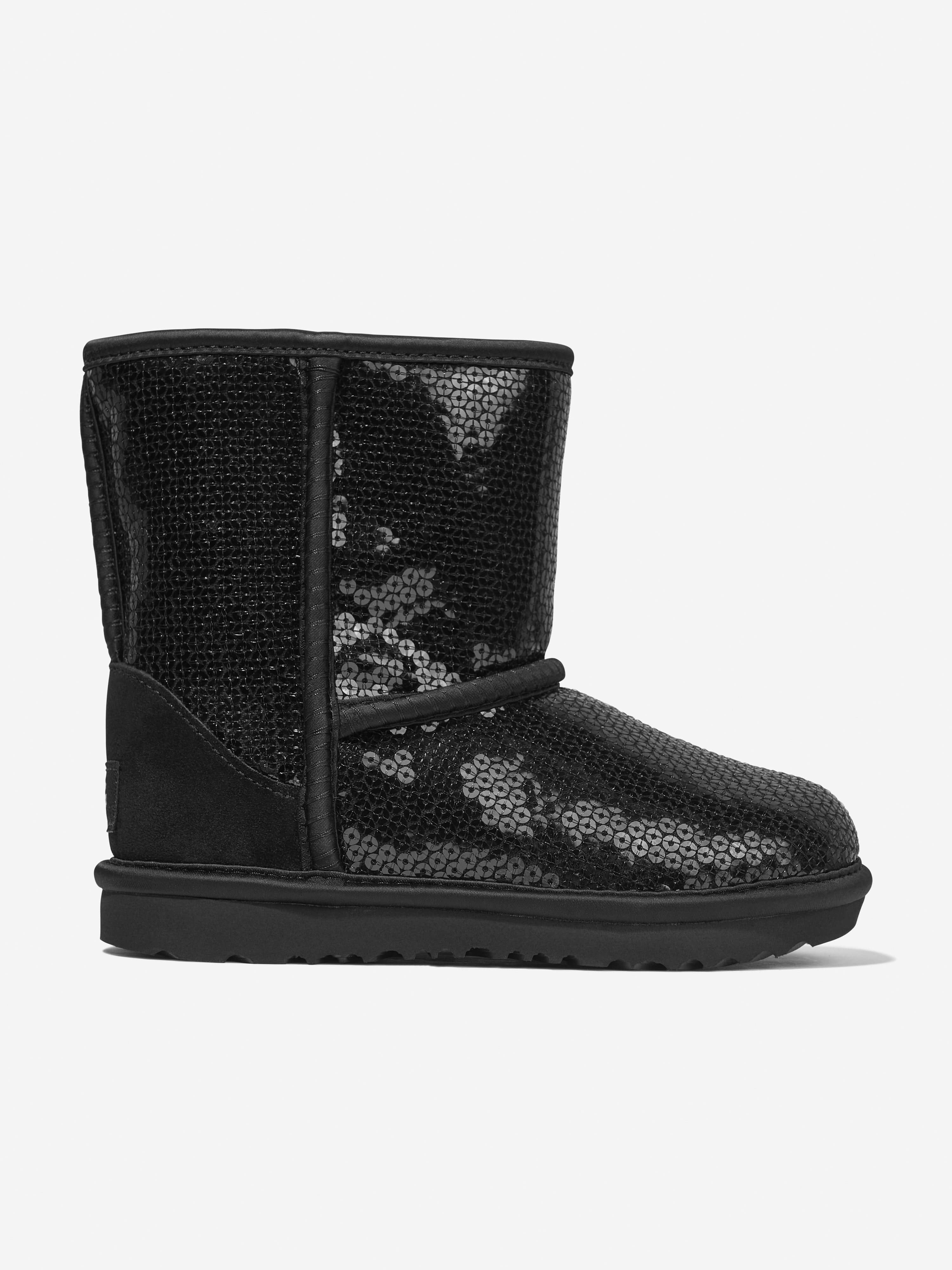 UGG Girls Classic Short Chunky Sequin Boots Childsplay Clothing
