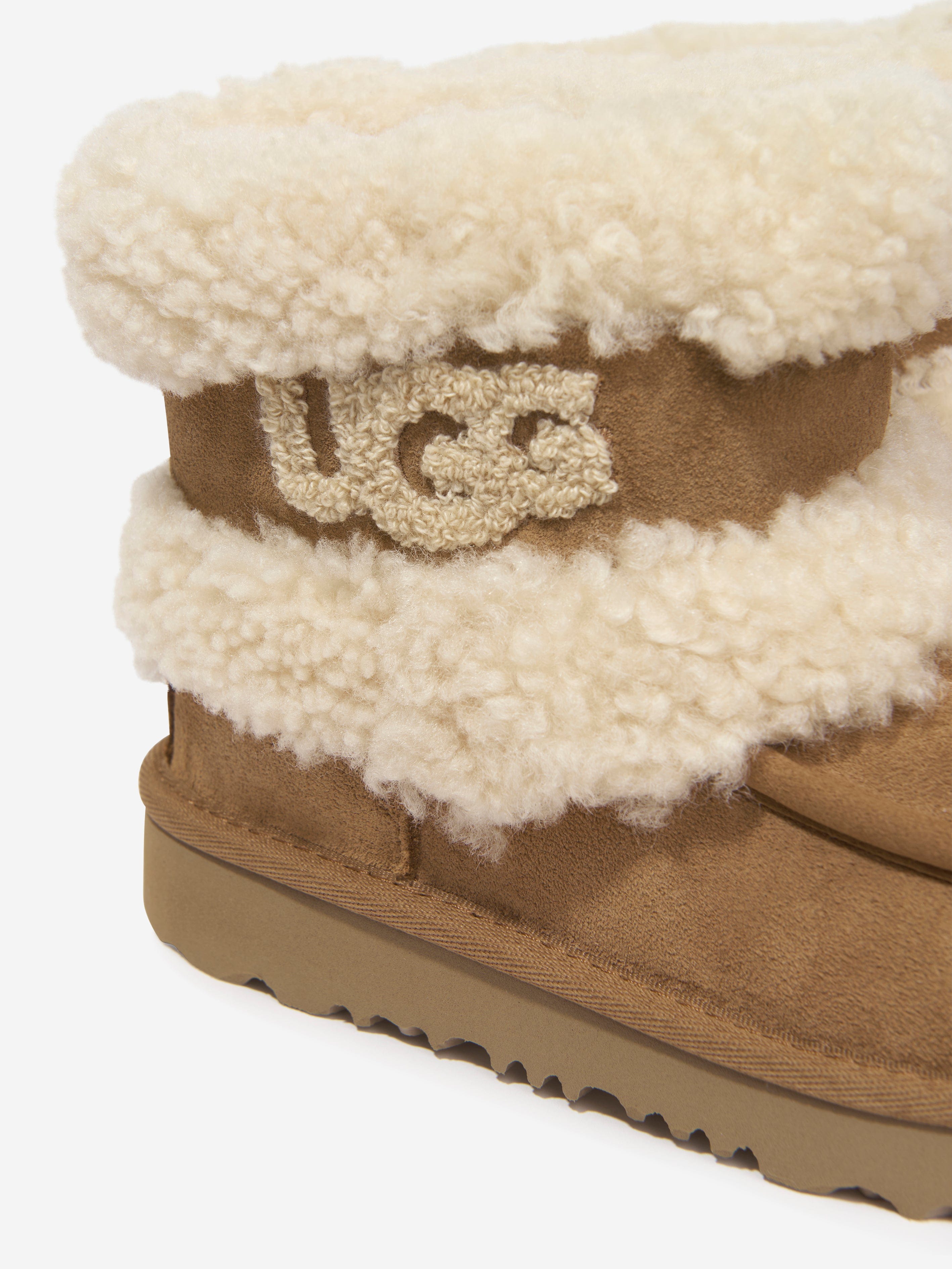 Kids Ultra Mini Fluff Boots in Brown Childsplay Clothing