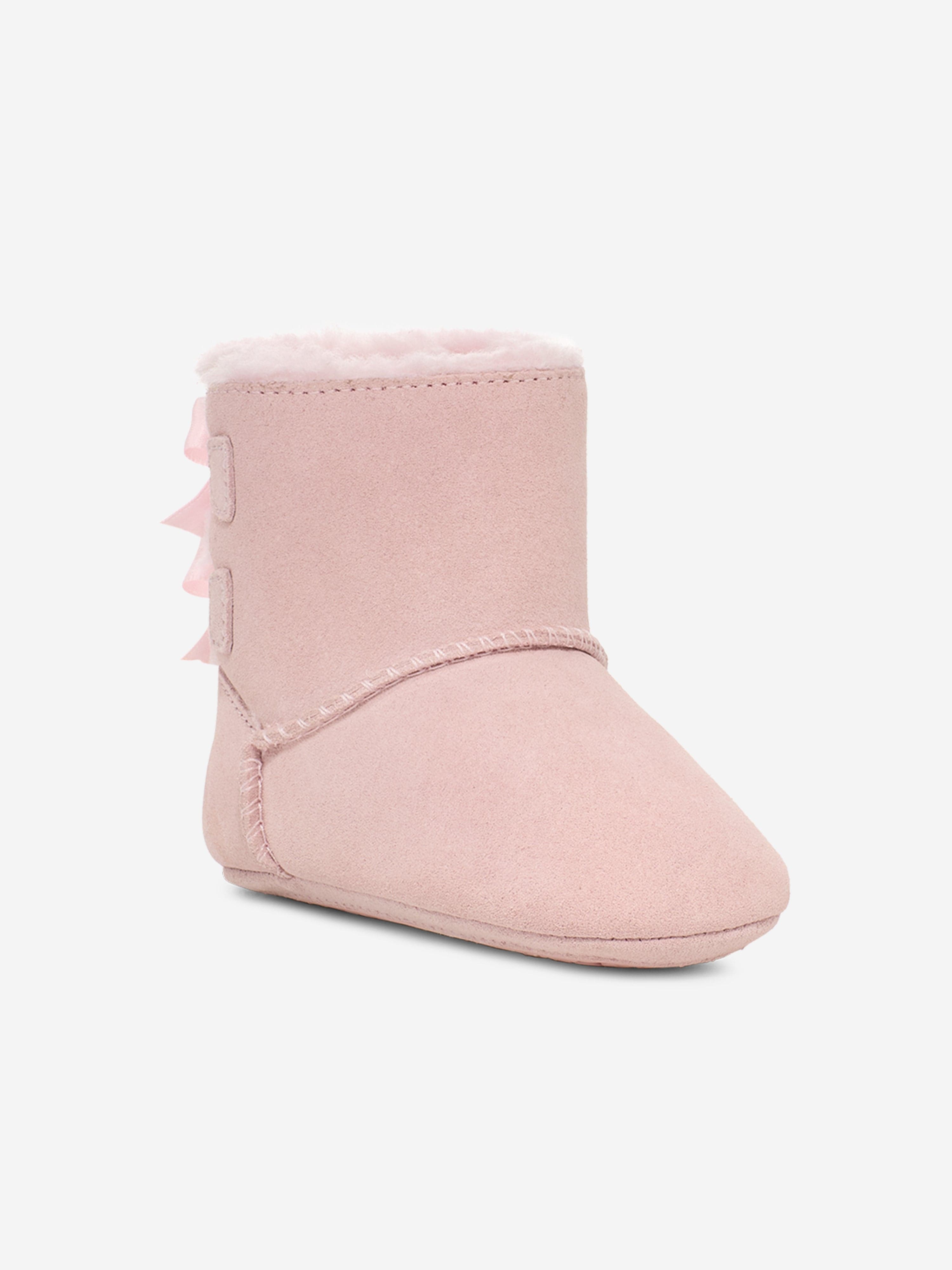Pink ugg boots with bows shop