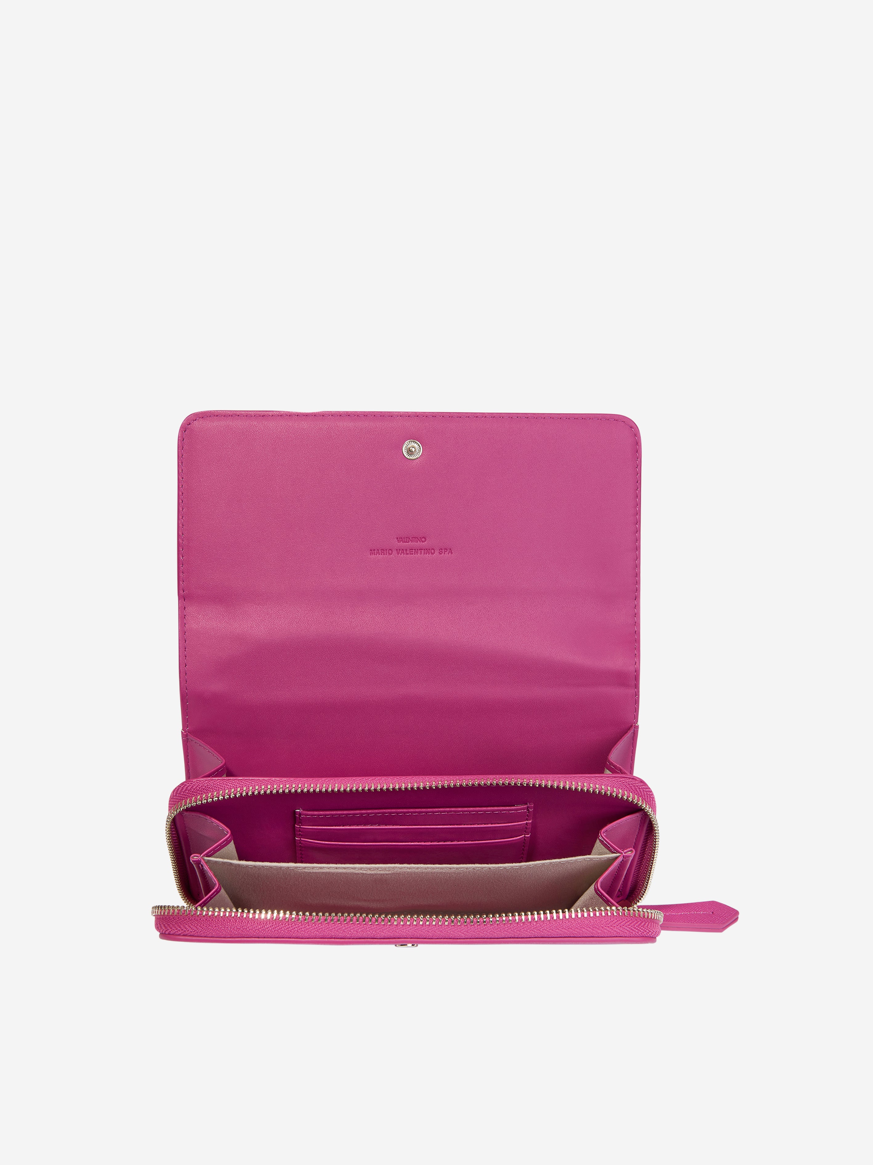 Girls Zero Wallet With Shoulder Strap in Pink (W:20cm